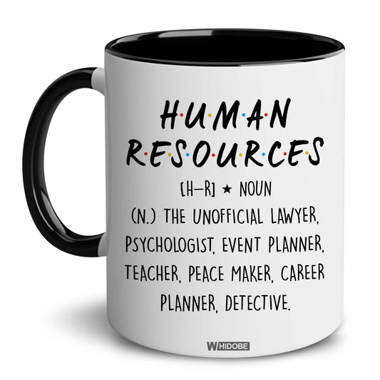 WHIDOBE Human Resources Gifts for Women, Men - Christmas Mug For HR - Funny HR Gifts - Appreciation Gift For Boss, Coworker - Human Resources Office Decor - Gift for Coworker, Manager, Leader - Medaid International