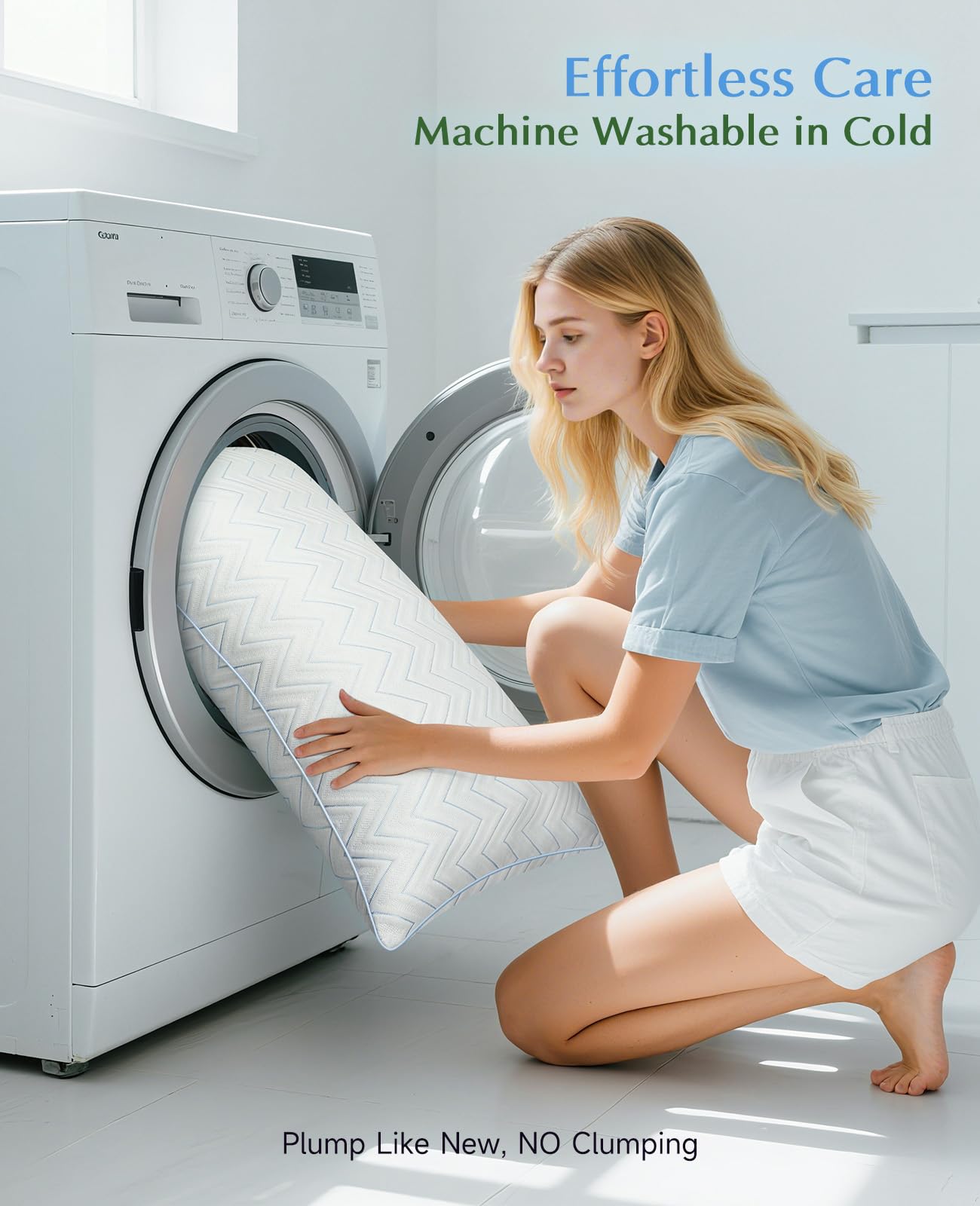 DIORIS Cooling Pillows Queen Size Set of 2 - Luxury Hotel Collection Bed Pillows for Sleeping, Breathable Medium Firm Down Alternative Microfiber Filled Pillows for Back, Stomach Sleepers - Medaid International