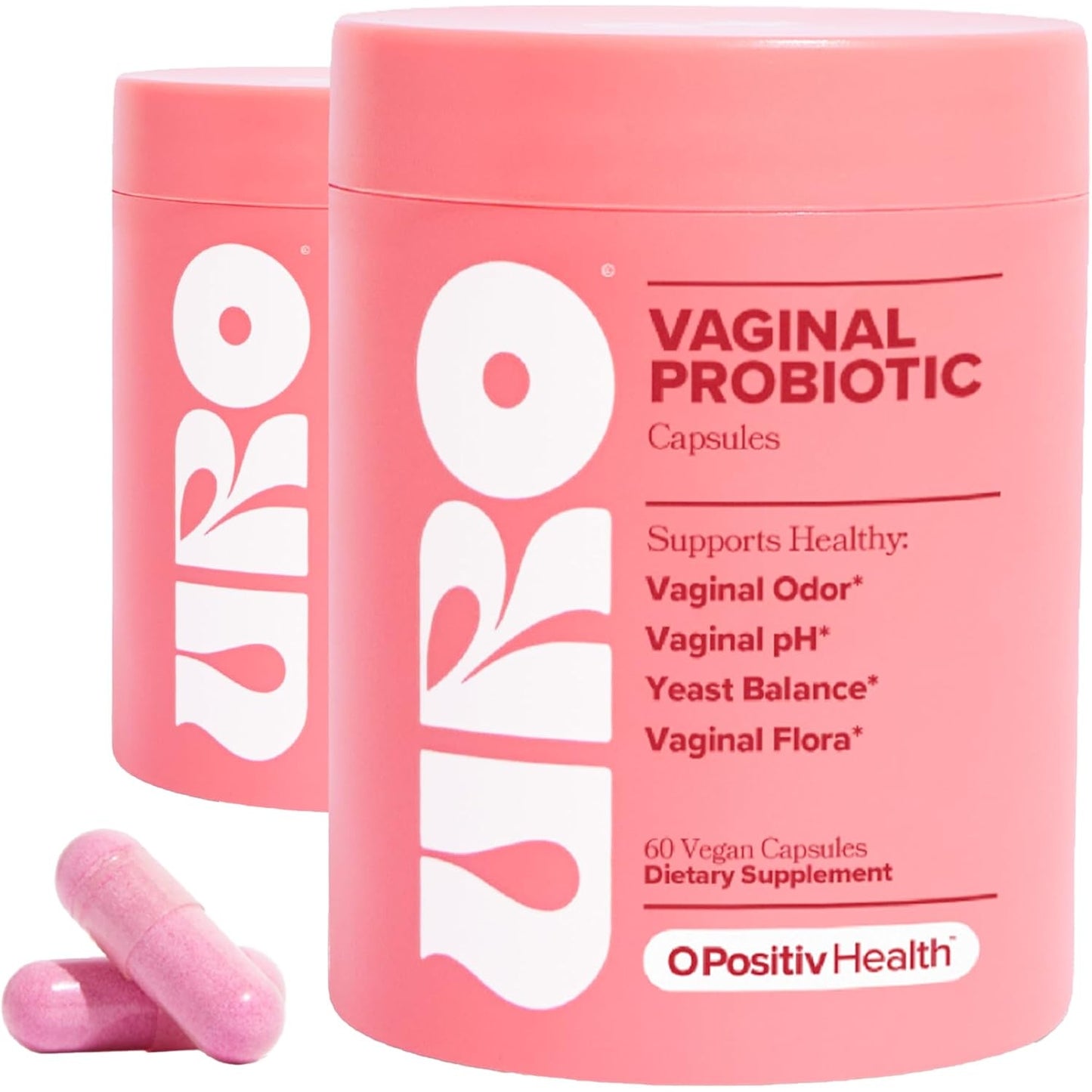 URO Vaginal Probiotics for Women pH Balance with Prebiotics & Lactobacillus Probiotic Blend - Women's Vaginal Health Supplement - Promote Healthy Vaginal Odor & Vaginal Flora, 60 Count (Pack of 1) - Medaid