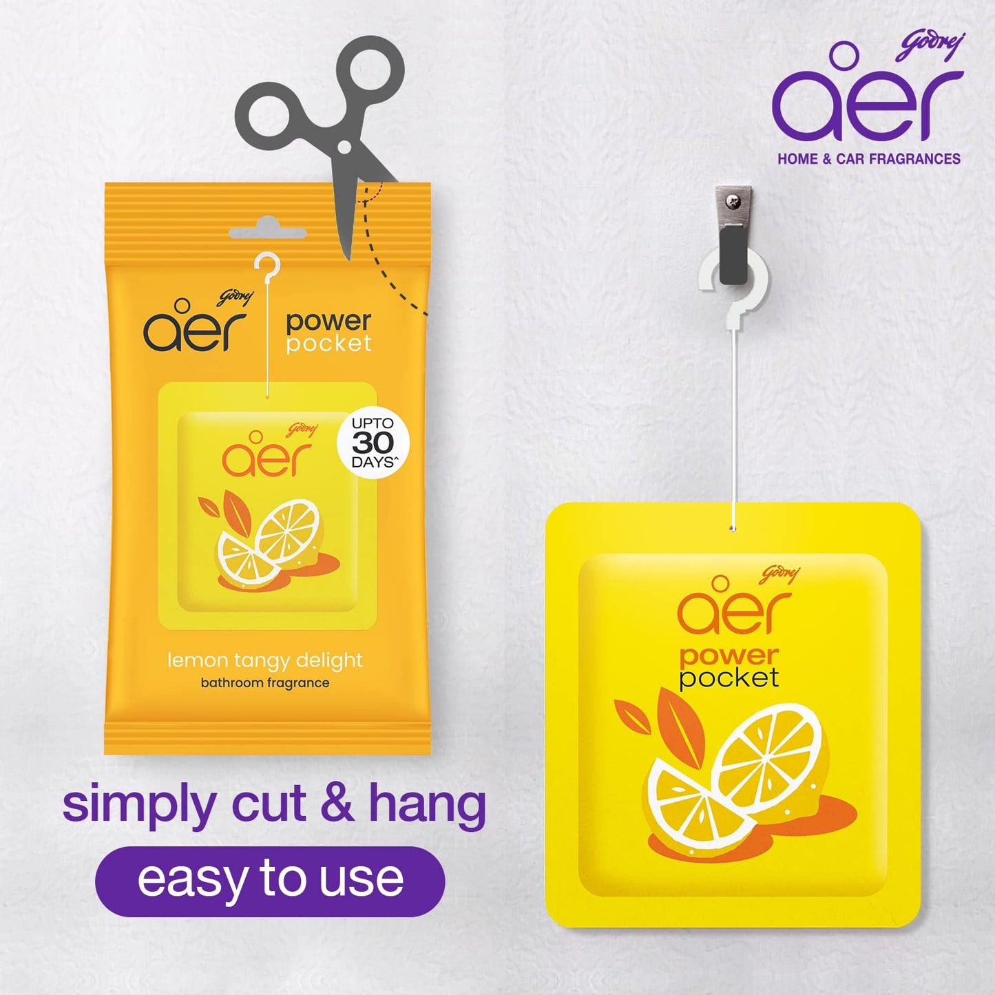 Godrej aer Pocket - Bathroom Fragrances - 3 x 10 grams (0.35 oz) Pack - Medaid International