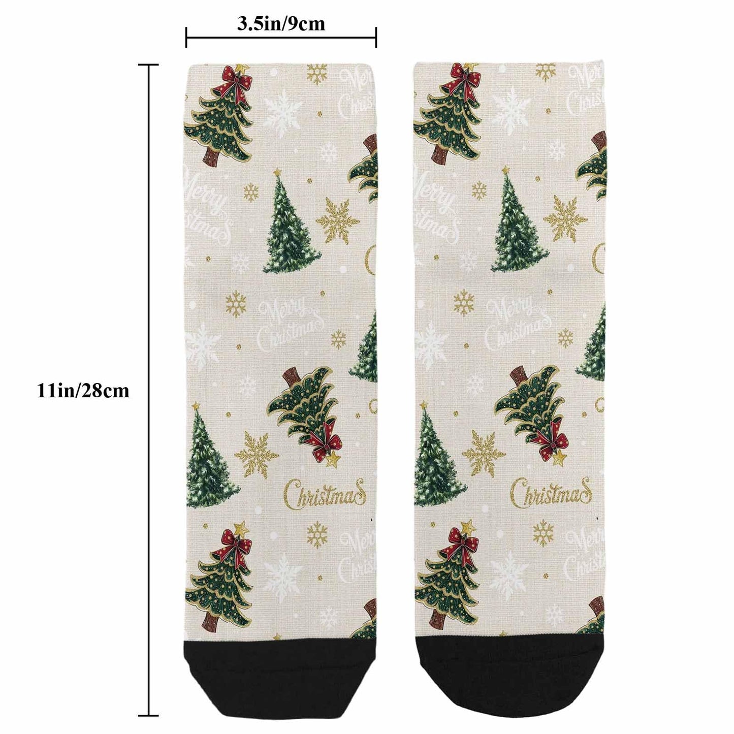 Men's Crew Socks Merry Christmas Pine Tree Star Athletic Socks Breathable Running Sock, Cushioned Ankle Sock for Men 1 Pack - Medaid International