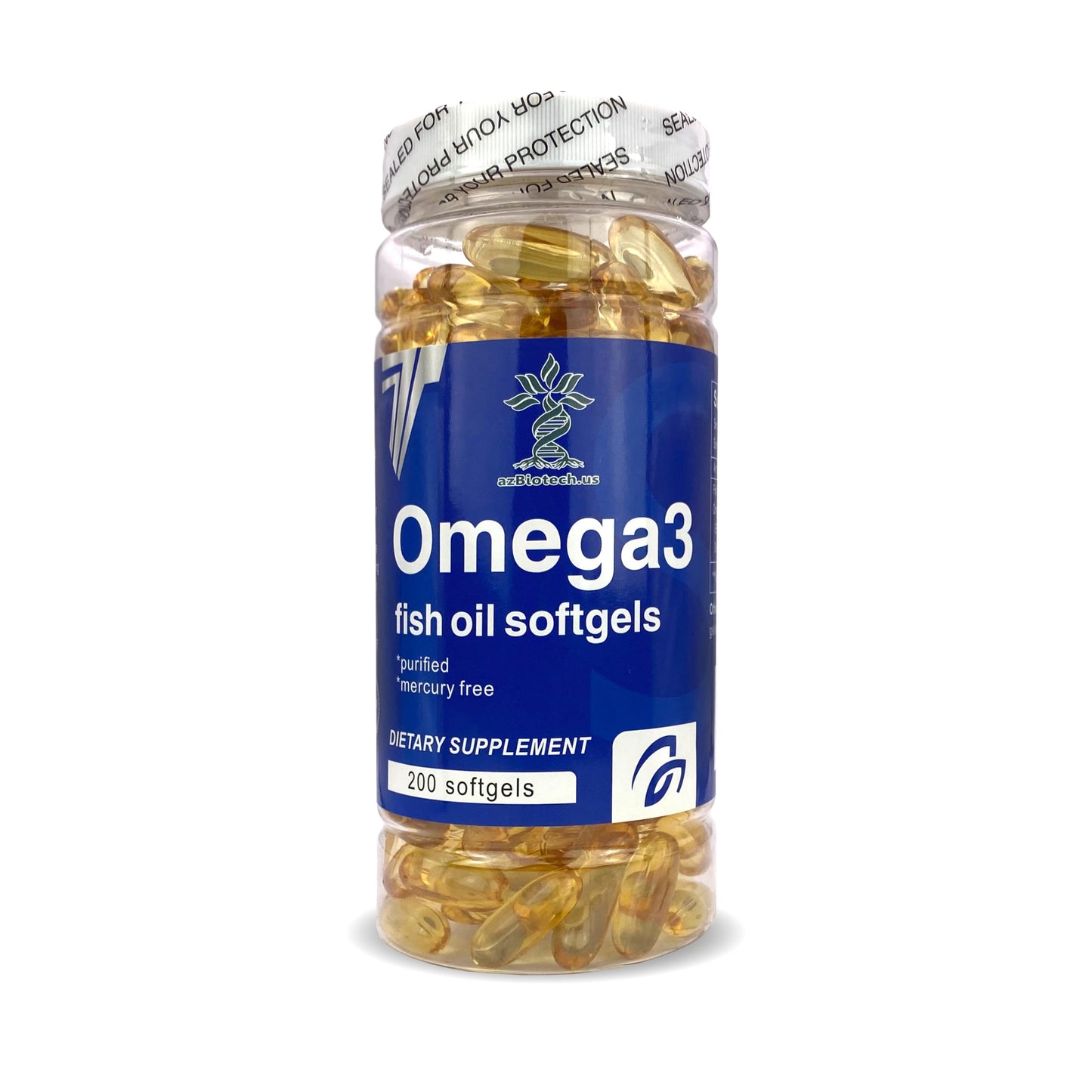 Fish Oil 1000 mg Softgels, 300 mg Omega 3 Supplements, 200 Softgels, 100 Days Supply - Medaid International