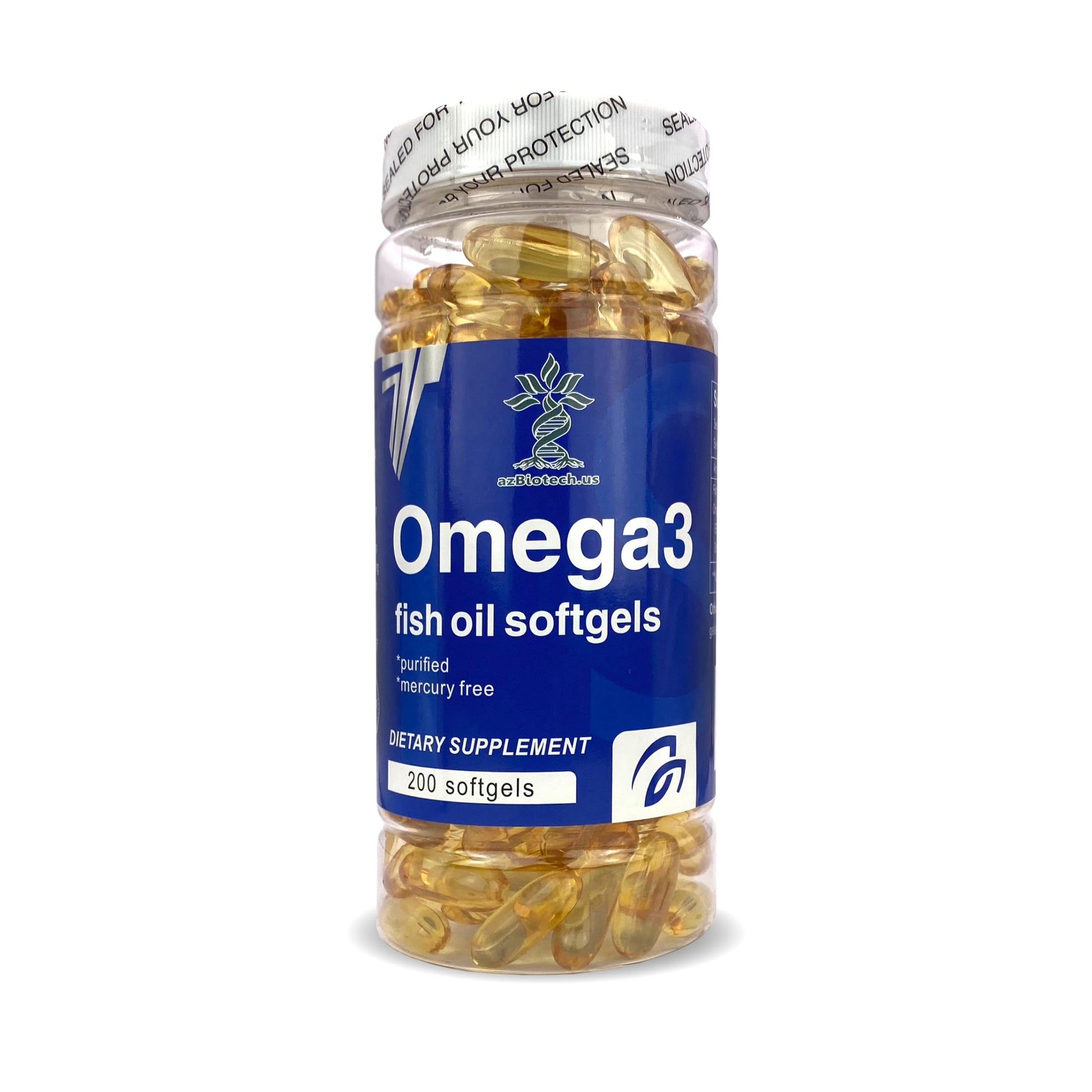 Fish Oil 1000 mg Softgels, 300 mg Omega 3 Supplements, 200 Softgels, 100 Days Supply - Medaid International