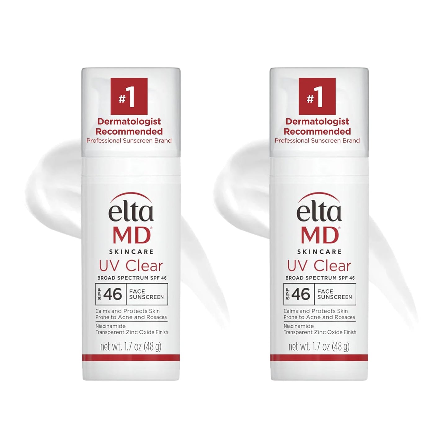 EltaMD UV Clear Face Sunscreen, Protects and Calms Sensitive Skin and Acne-Prone Skin, Lightweight, Silky, Dermatologist Recommended - Medaid