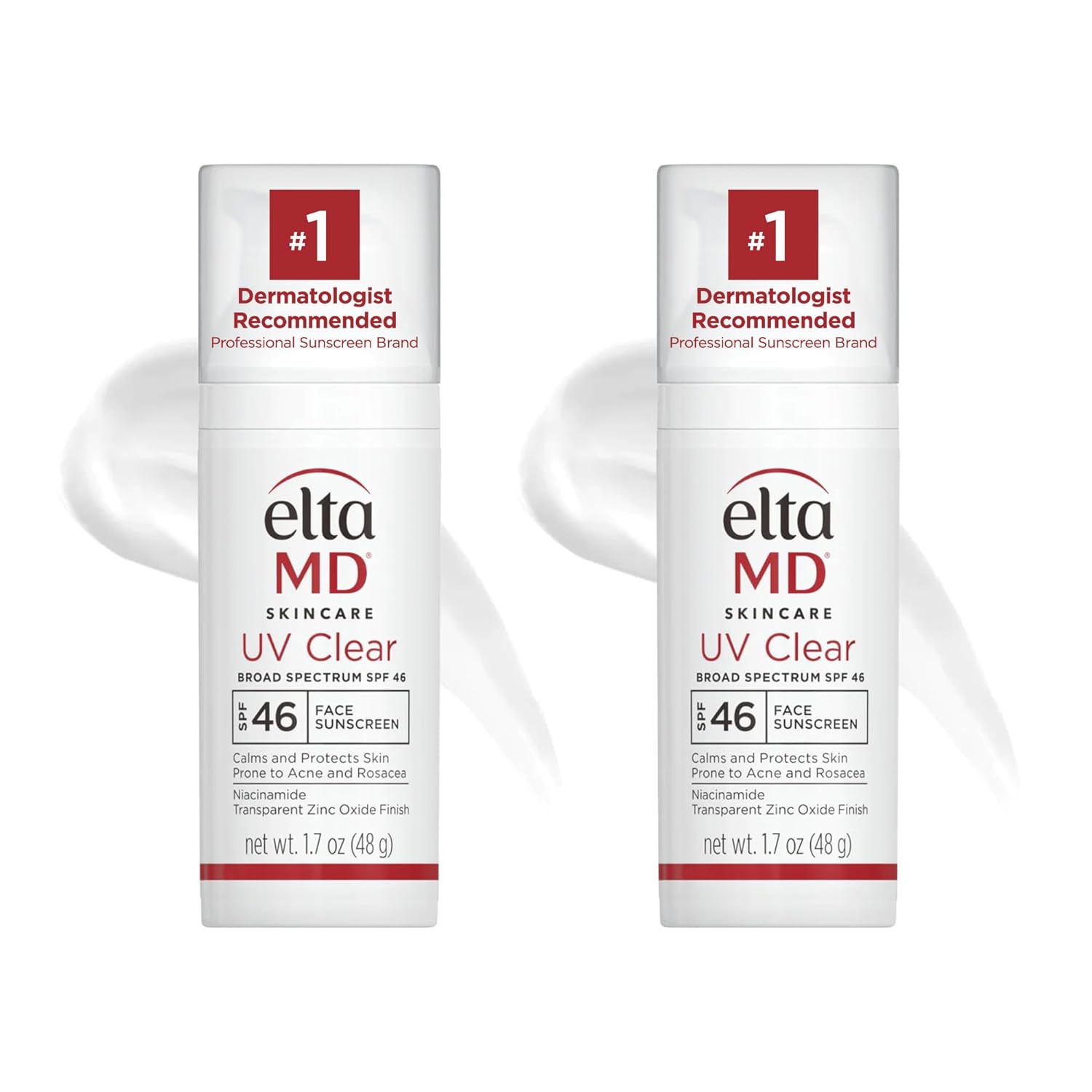 EltaMD UV Clear Face Sunscreen, Protects and Calms Sensitive Skin and Acne-Prone Skin, Lightweight, Silky, Dermatologist Recommended - Medaid