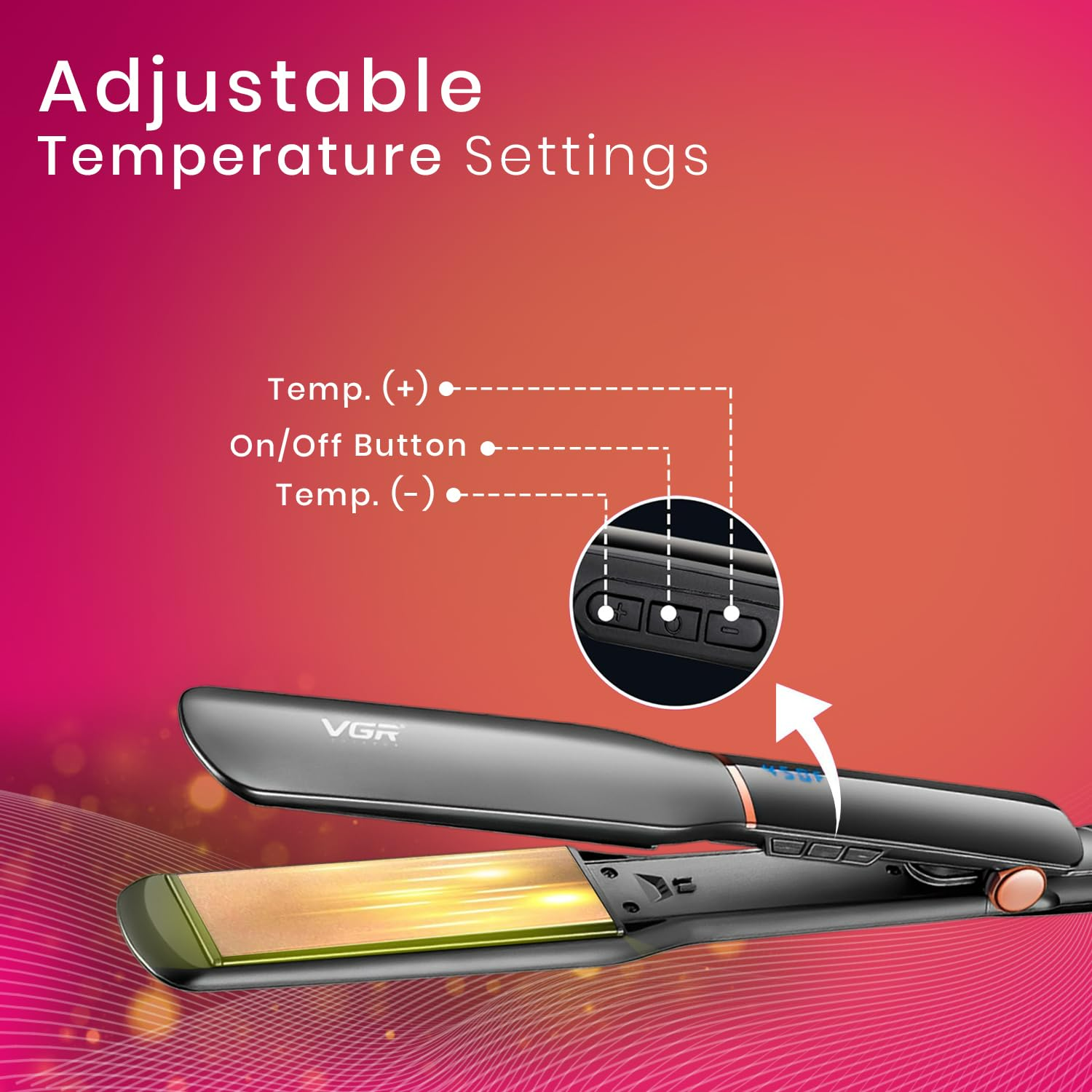 VGR V519 Professional Hair Straightener - Medaid International