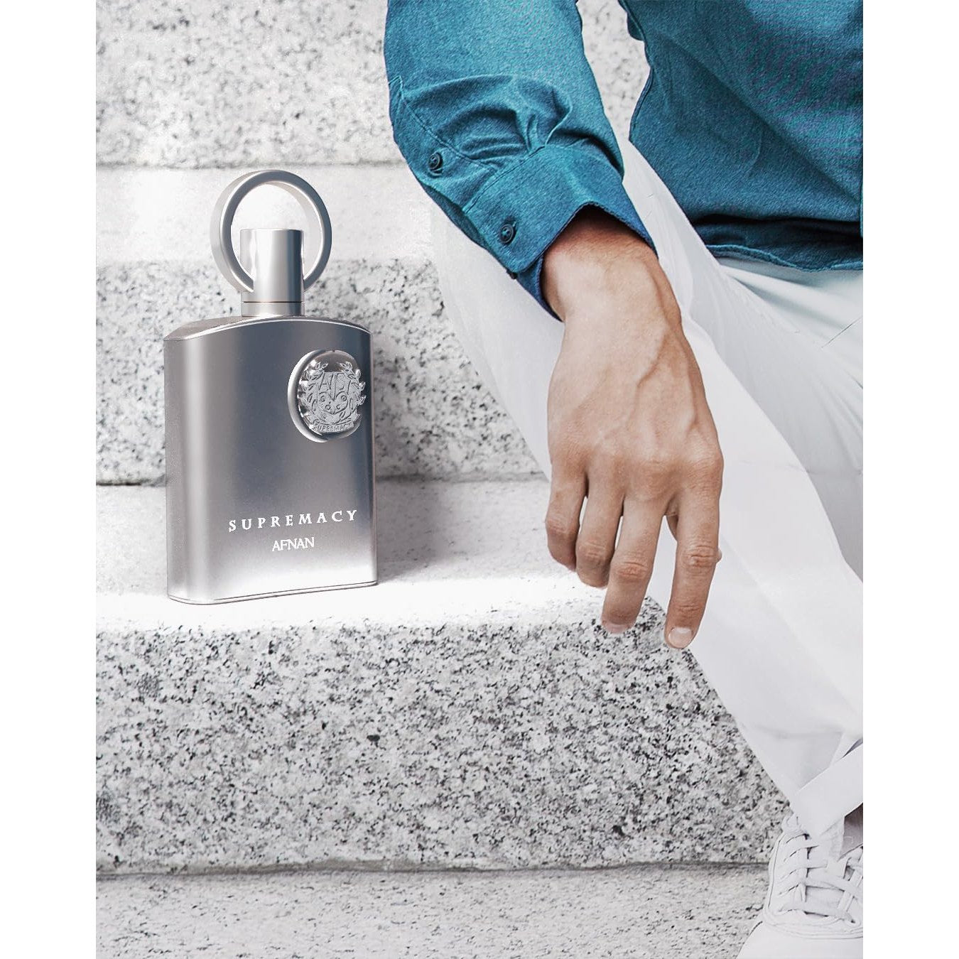 Afnan Supremacy Silver Eau de Parfum for Men, 3.4 Fl. Oz - Medaid International