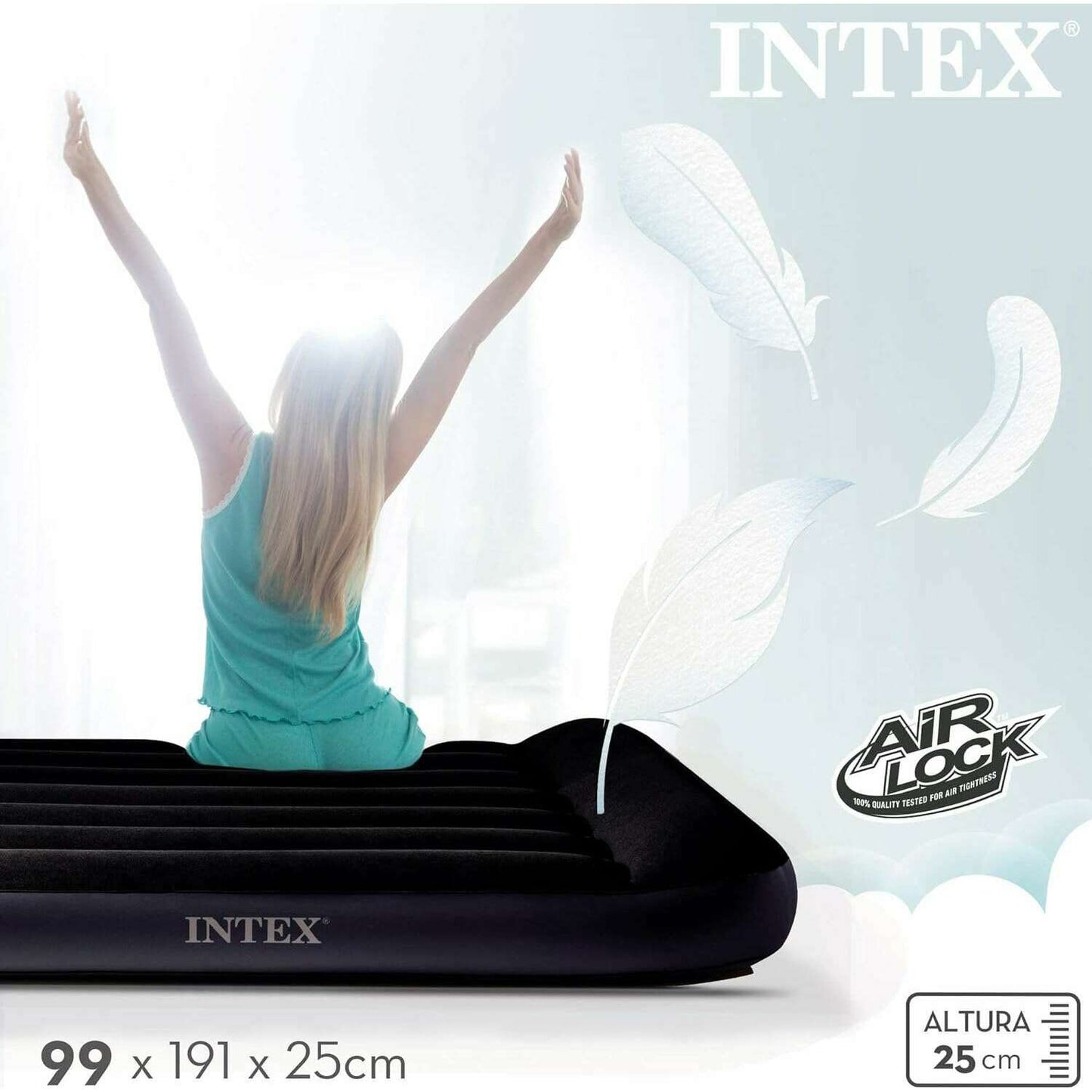 Dura Beam Pillow Classic Airbed with Built-in Pump - Medaid International