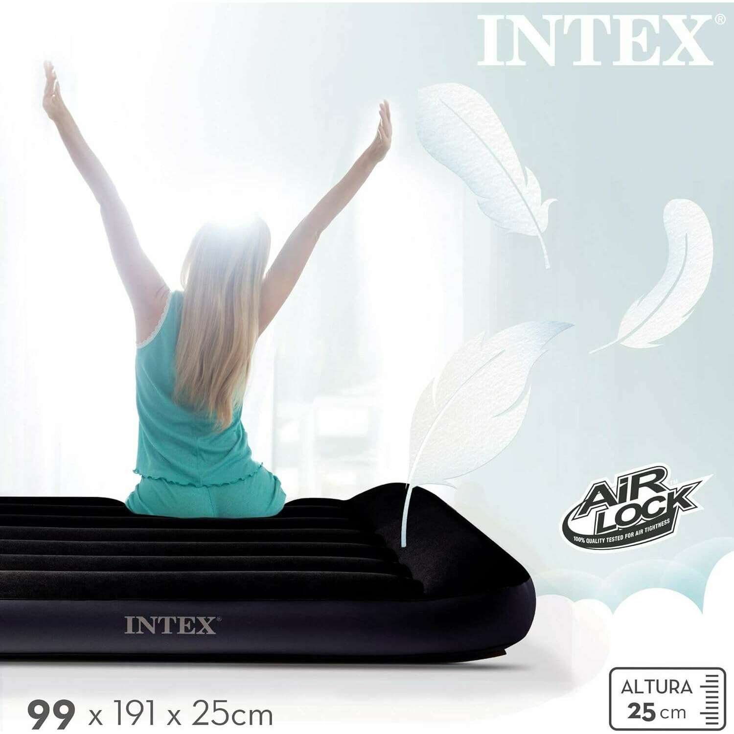 Dura Beam Pillow Classic Airbed with Built-in Pump - Medaid International