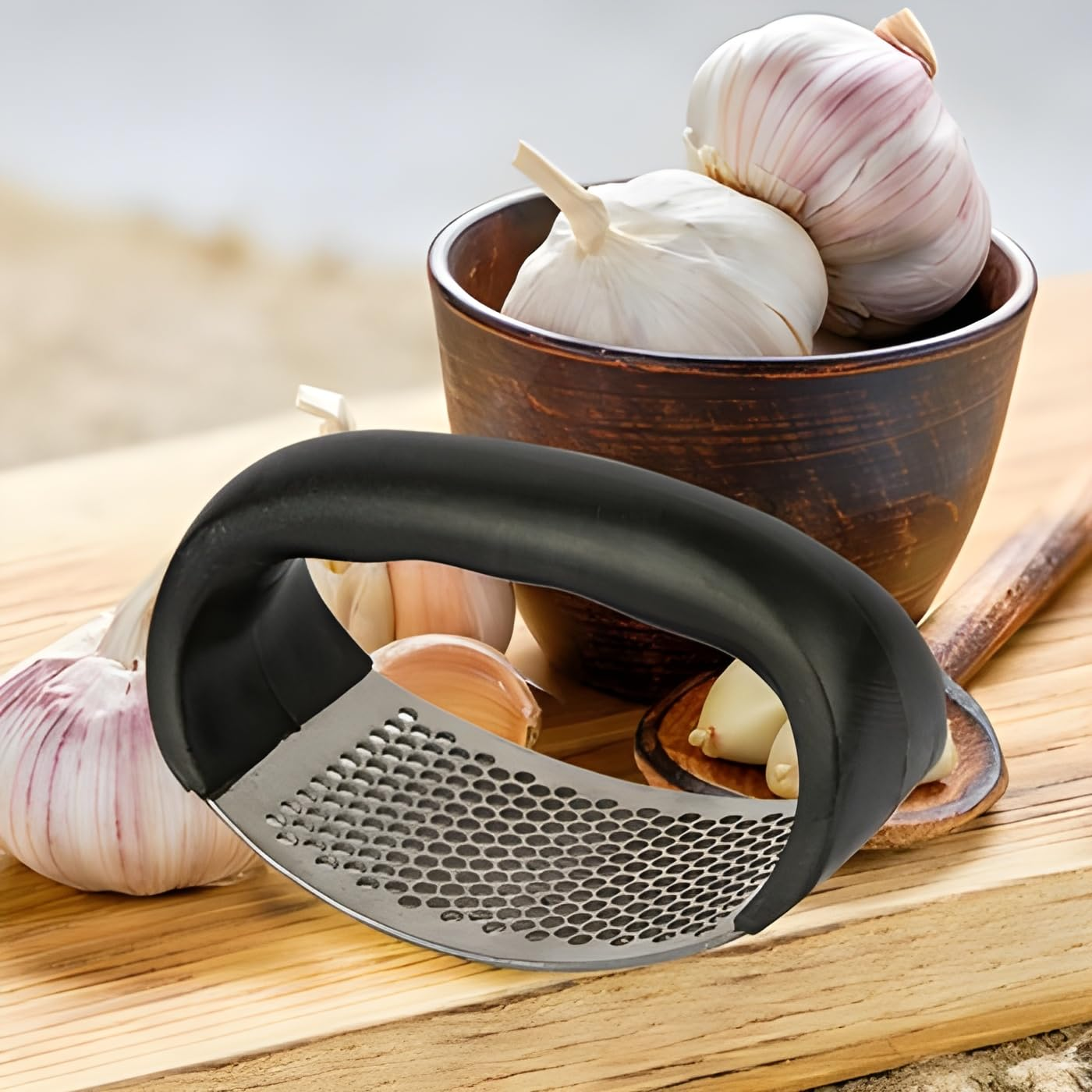Garlic Press Garlic Crusher Kitchen Garlic Rocker | - Medaid International