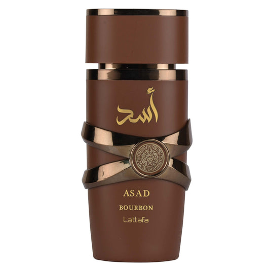 Lattafa Asad Bourbon for Unisex Eau de Parfum Spray, 3.4 Ounce / 100 ml - Medaid International