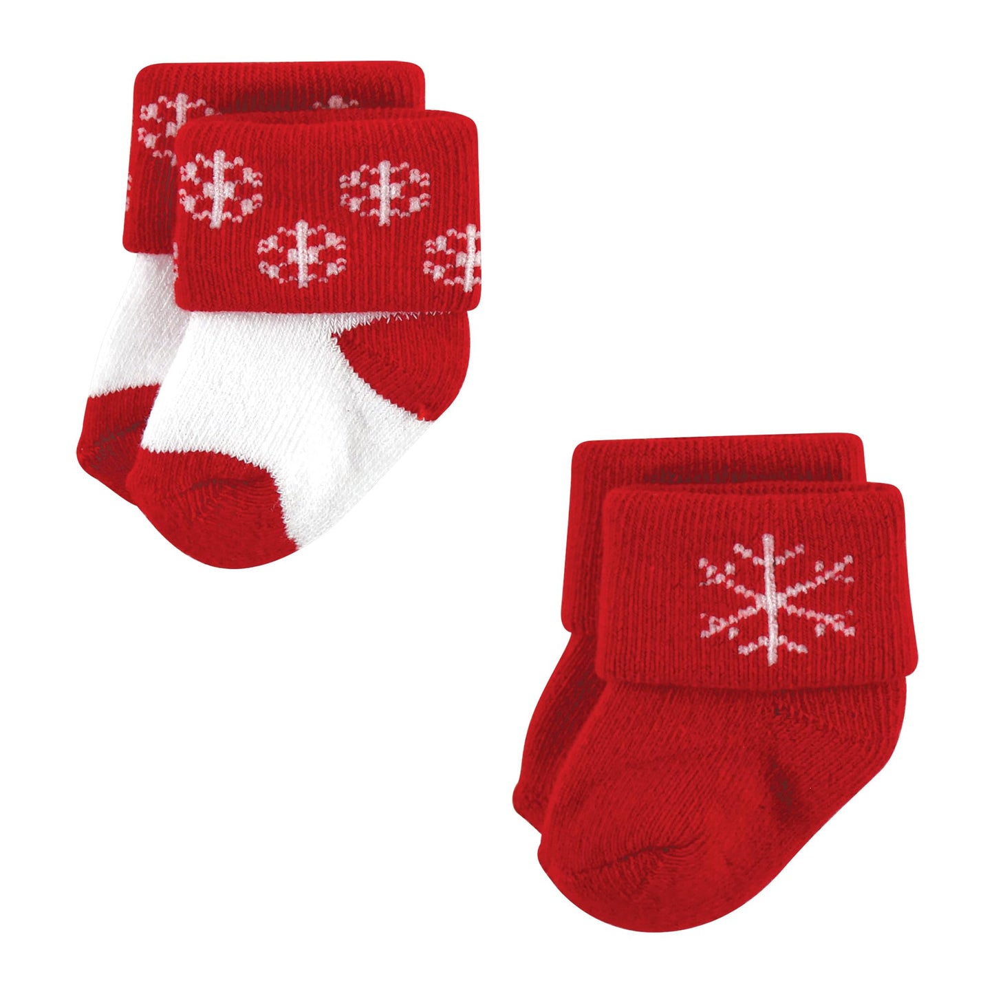 Hudson Baby Unisex Baby Cotton Rich Newborn and Terry Socks, 12 Days Of Christmas Falala, 0-6 Months - Medaid International