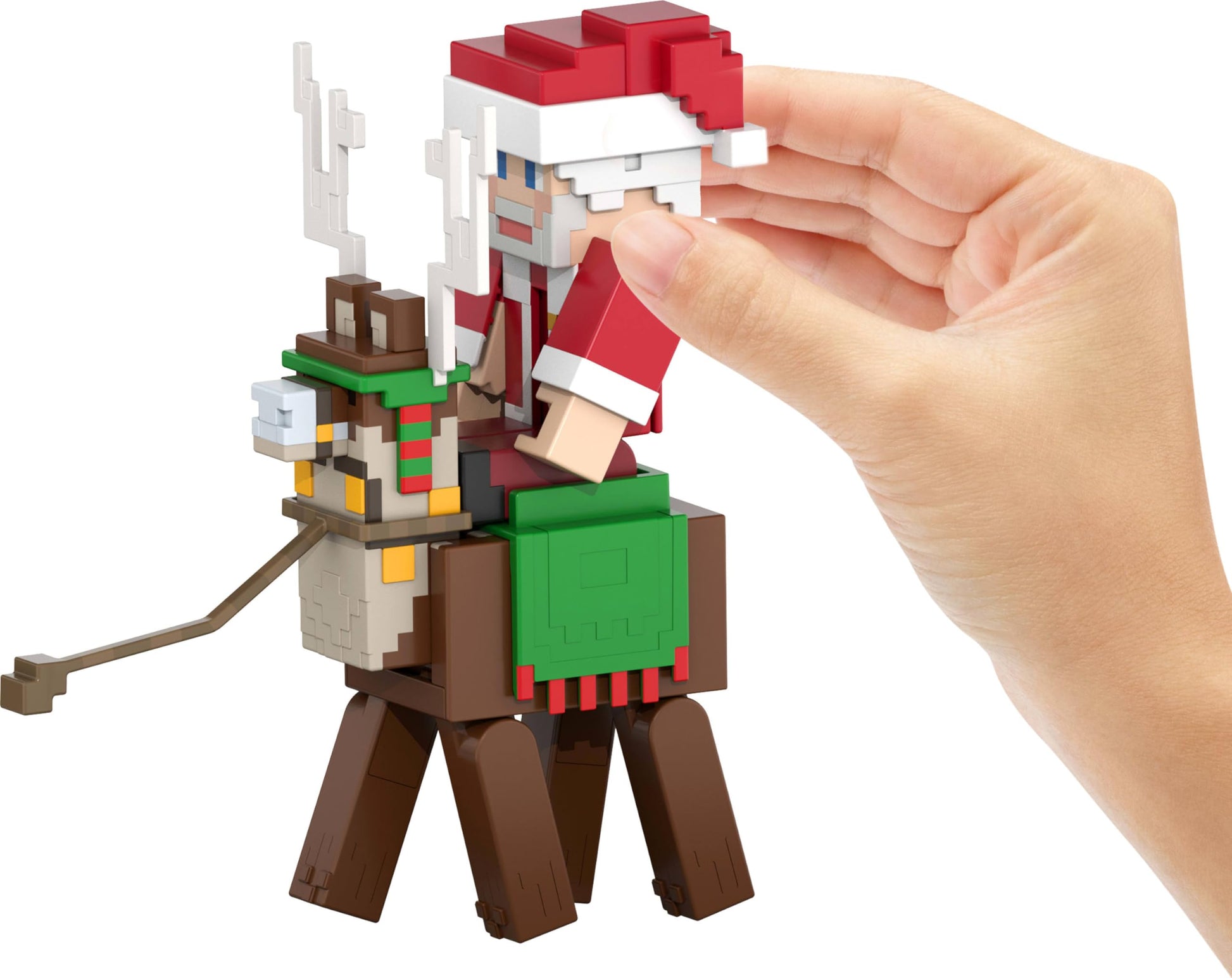 Mattel Minecraft Advent Calendar with 3 Action Figures, 17 Accessories & 4 Stickers, 24 Daily Surprises Include 3.25-inch Santa & More - Medaid International