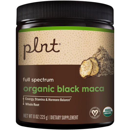 Organic Black Maca Powder Full Spectrum - Supports Energy, Stamina, & Hormone Balance (8 oz./45 Servings) - Medaid International