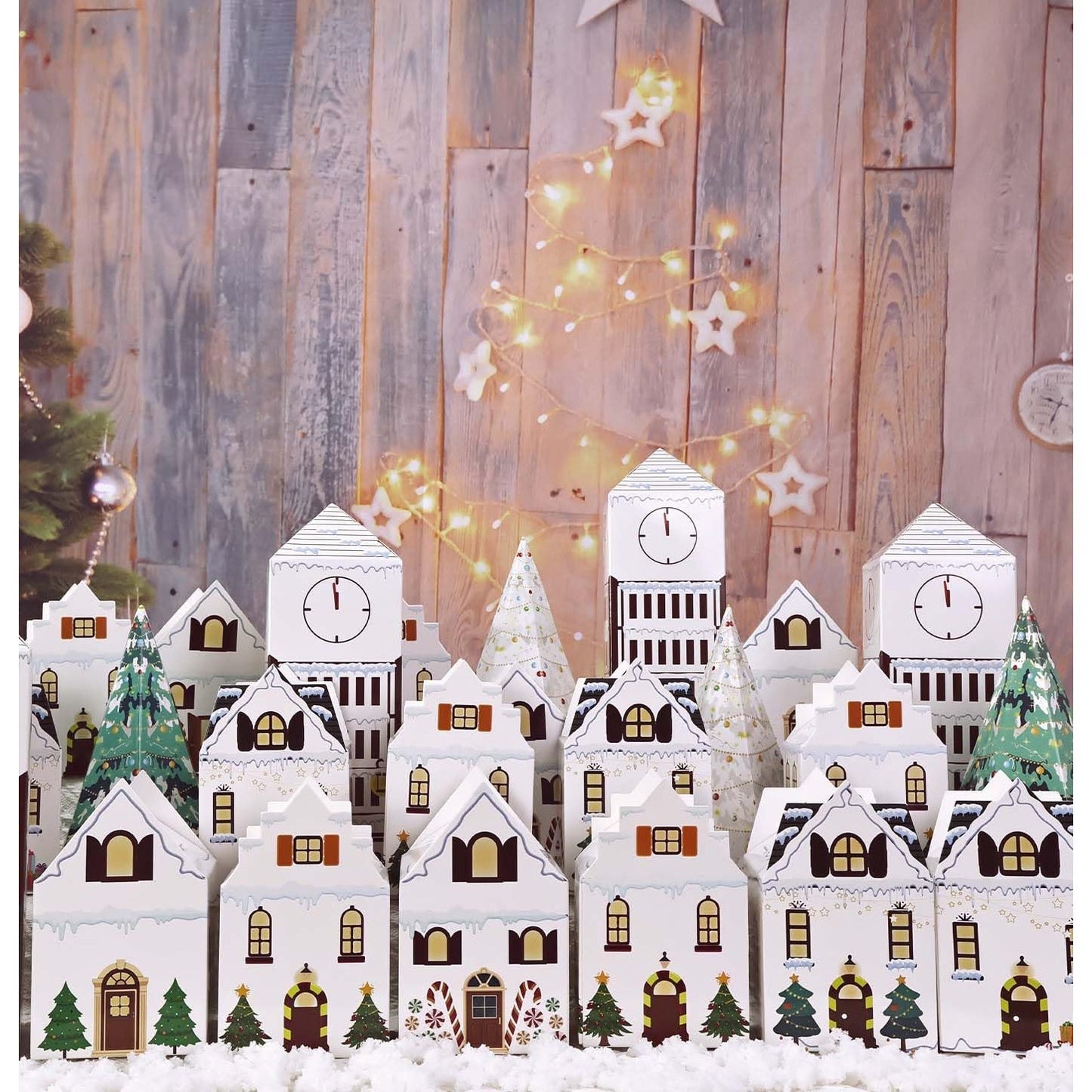 HEIPINIUYE 24 Empty Advent Calendar Boxes to Fill Yourself DIY Empty Christmas Countdown Calendars 2025 Fillable Advent Calendar Box for Boys Girls Adults Xmas White House Calendars Gift Boxes - Medaid International