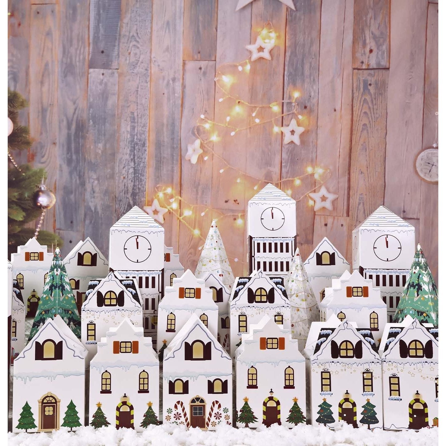 HEIPINIUYE 24 Empty Advent Calendar Boxes to Fill Yourself DIY Empty Christmas Countdown Calendars 2025 Fillable Advent Calendar Box for Boys Girls Adults Xmas White House Calendars Gift Boxes - Medaid International