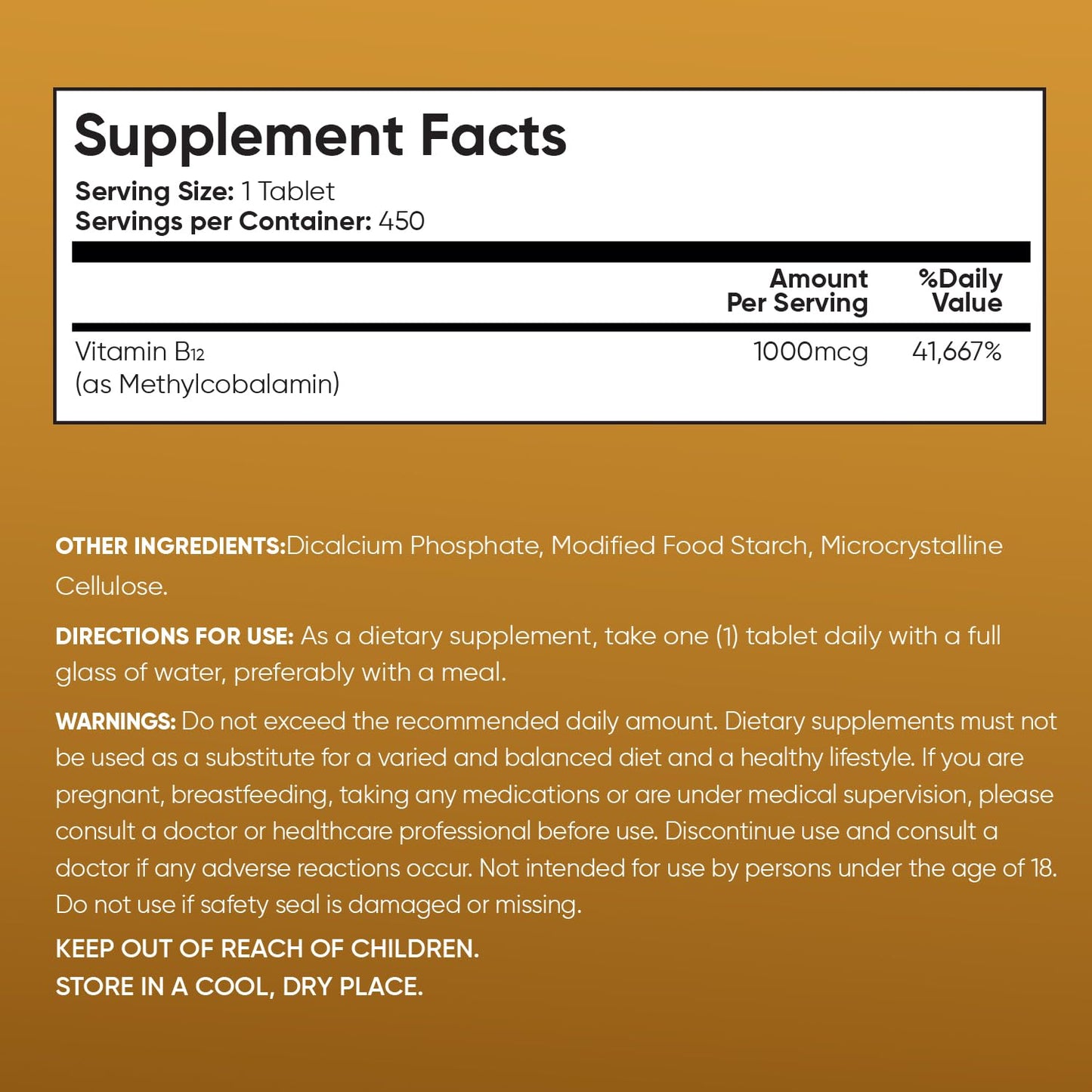 WeightWorld Vitamin B12 Tablets High Strength – 1000mcg Vegan Supplement – 400 Pure Methylcobalamin Tablets - Medaid International