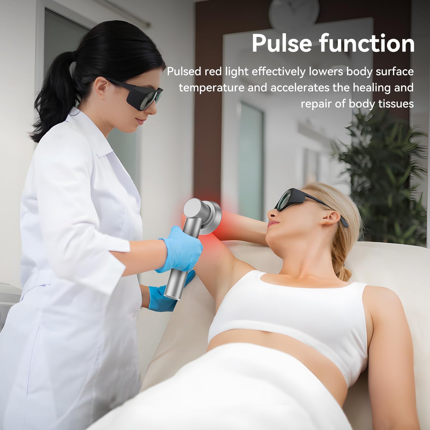 Handheld Red Light Therapy Device with Stand, Cold Laser Therapy Device with 3 Modes & Timer, Near-Infrared Red Light Therapy for Body, Knee, Feet, Back, Muscle, Joints - Medaid International