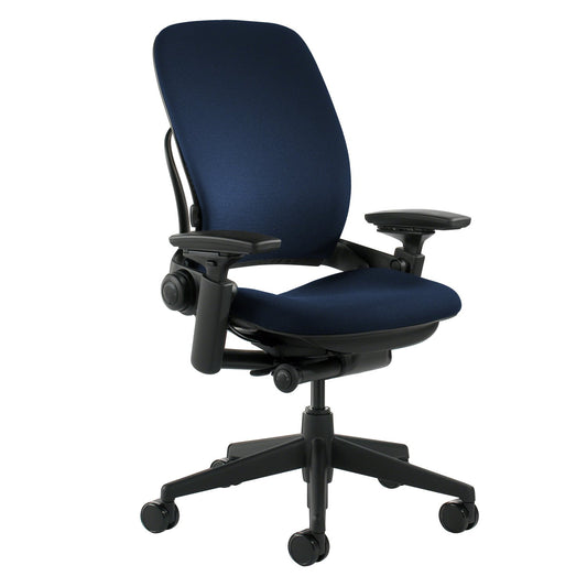 Steelcase Leap Office Chair, Black Frame and Buzz2 Navy Fabric - Medaid International