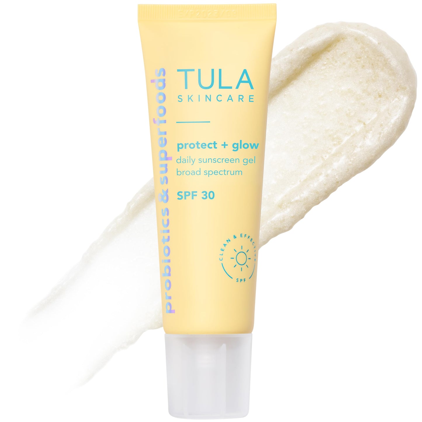 TULA Skin Care Protect + Glow Daily Sunscreen - Gel, Broad Spectrum SPF 30, Skincare-First, Non-Greasy, Non-Comedogenic and Reef-Safe with Pollution and Blue Light Protection, Regular, 1.7 fl oz. - Medaid International