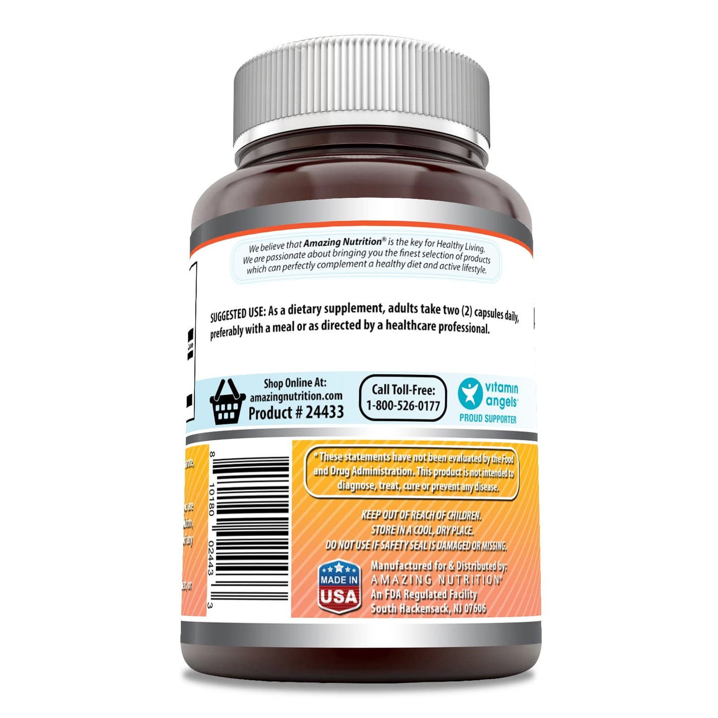 Amazing Formulas Berberine 1000mg Per Serving 120 Capsules Supplement | Non GMO | Gluten Free | Made in USA - Medaid International