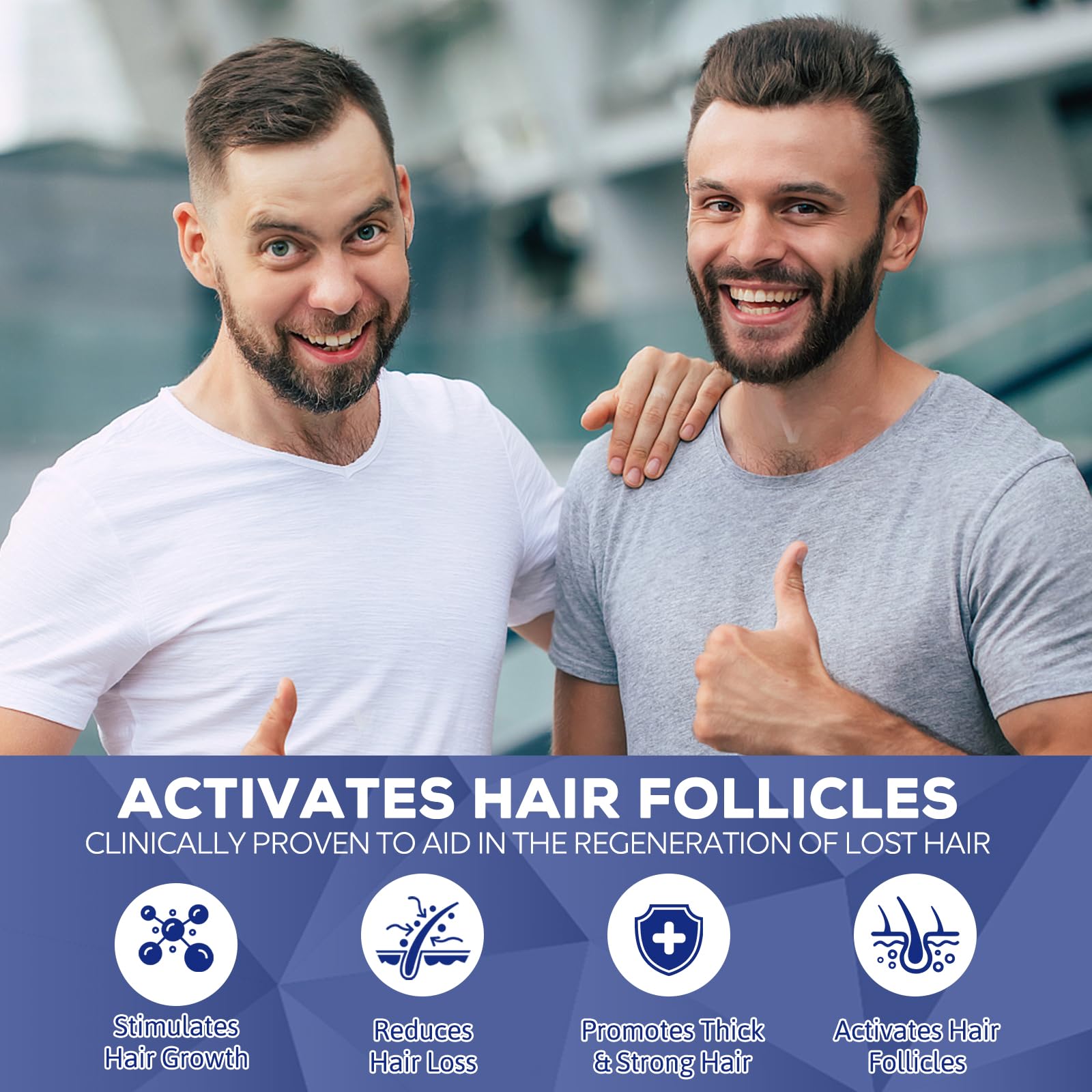 5% Minoxidil for Men and Women, Hair Regrowth Treatment for Thinning Hair and Hair Loss, Topical Solution - 1 Months Supply - Dermatologist recommended (Pack of 1) - Medaid International