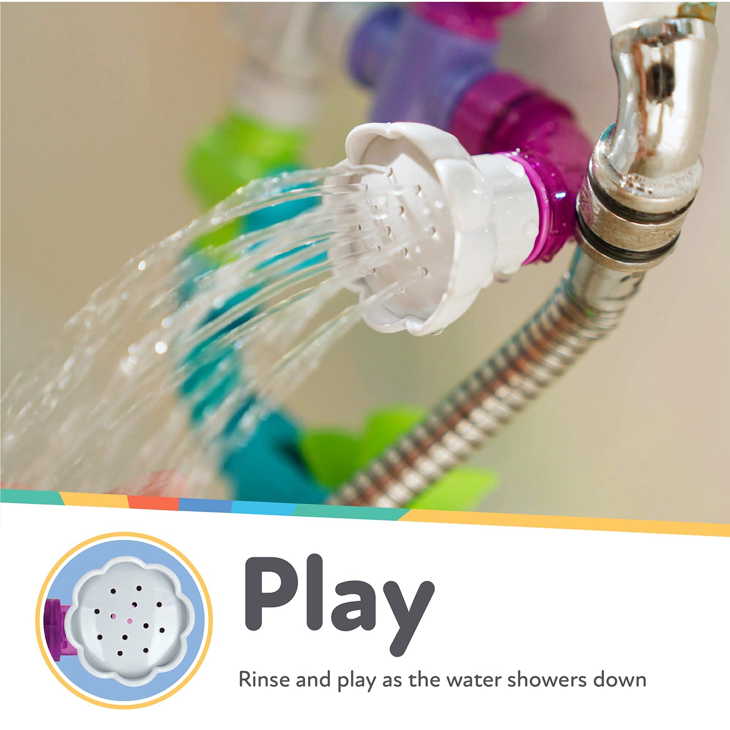 Nuby Wacky Waterworks Pipes Bath Toy - Baby Bathtub Toy with Interactive Features for Cognitive Development - Medaid International