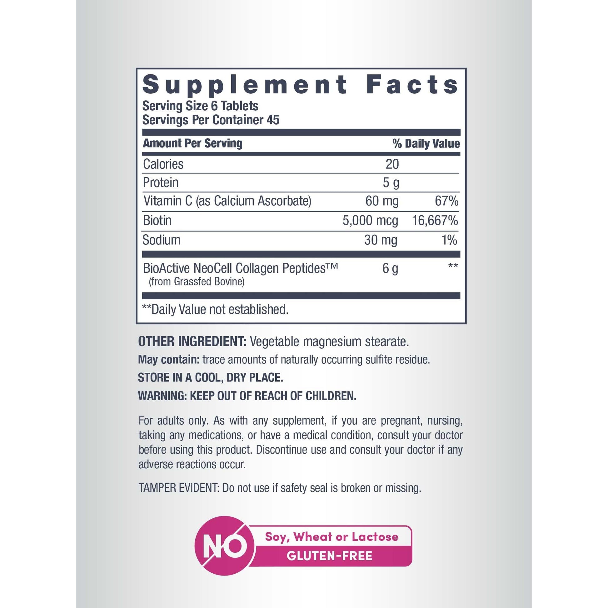 NeoCell Super Collagen With Vitamin C and Biotin, Skin, Hair and Nails Supplement, Includes Antioxidants, Tablet, 270 Count, 1 Bottle - Medaid International