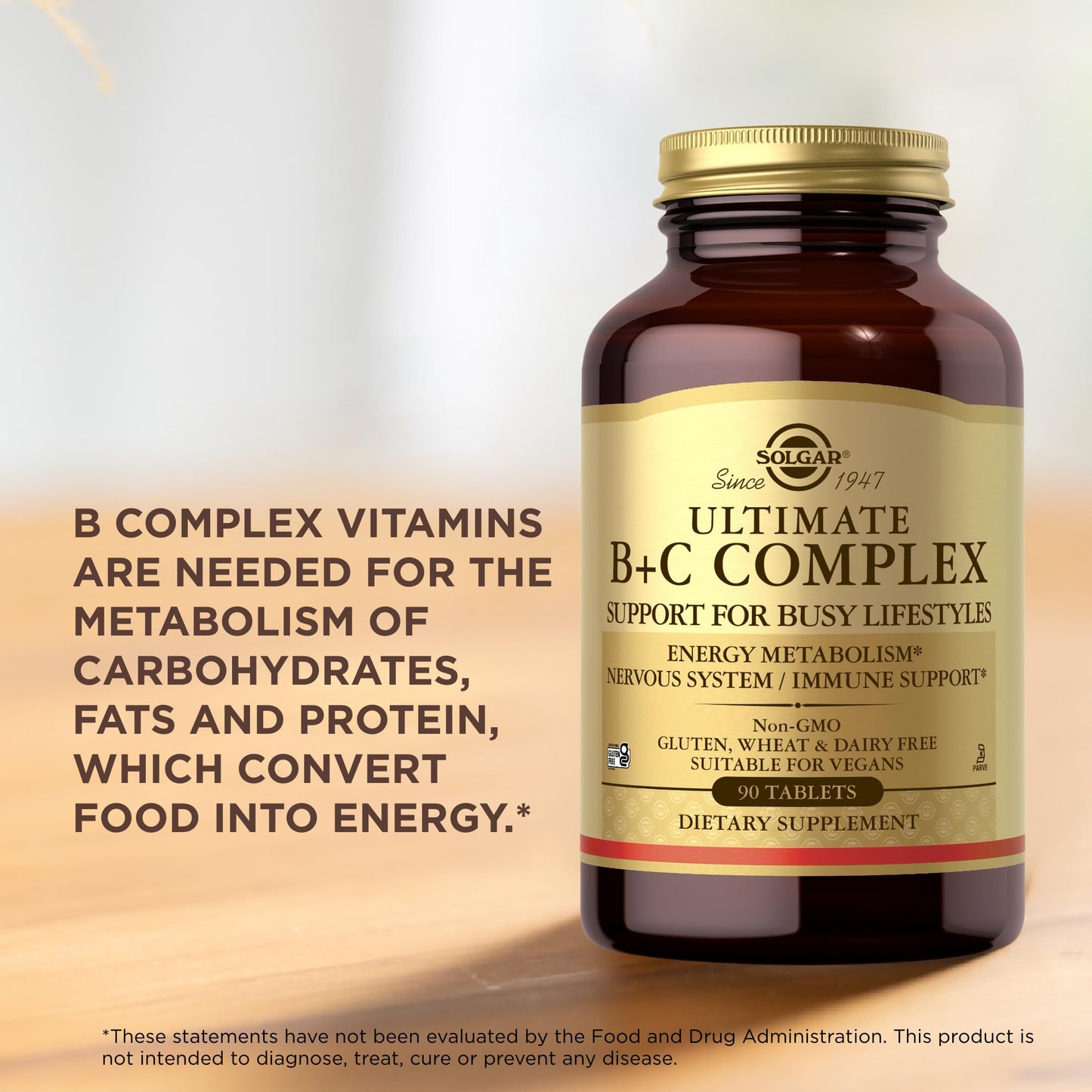 Ultimate B+C Complex Stress Formula 90 Tablets - Medaid International