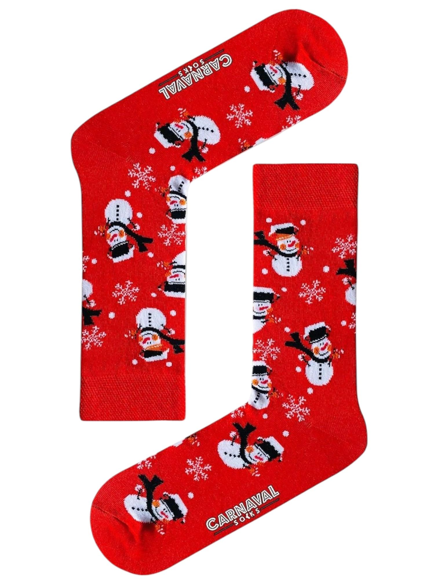 CARNAVAL SOCKS THE PARTY HAS BEGUN Women's & Men's Christmas Novelty Socks, Multicolor Cartoon Crew Length, 2 Count, Adults, Christmas Lovers, Novelty Socks Enthusiasts - Medaid International