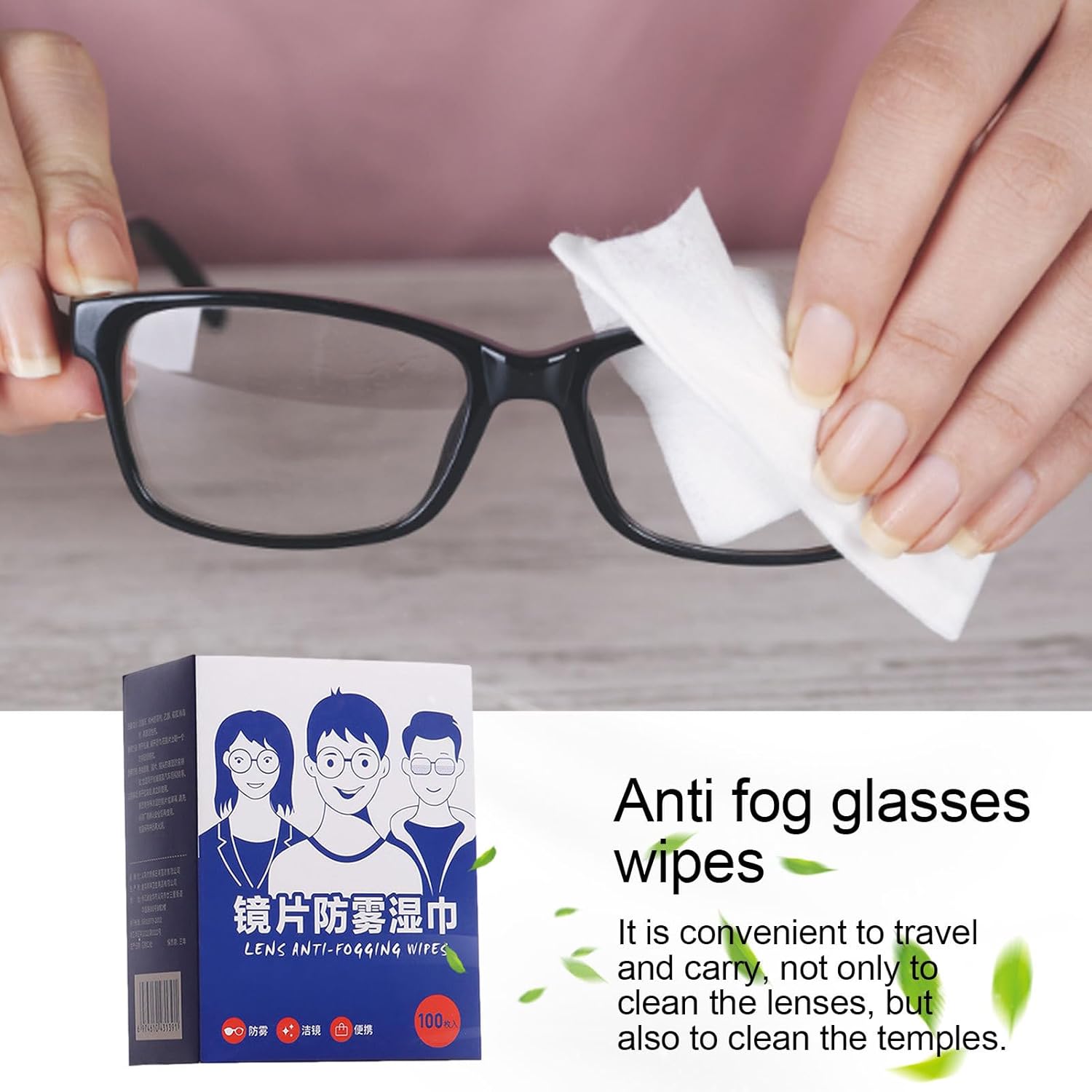 Lenses Anti-Fogging Wipes (100 wipes) - Medaid International