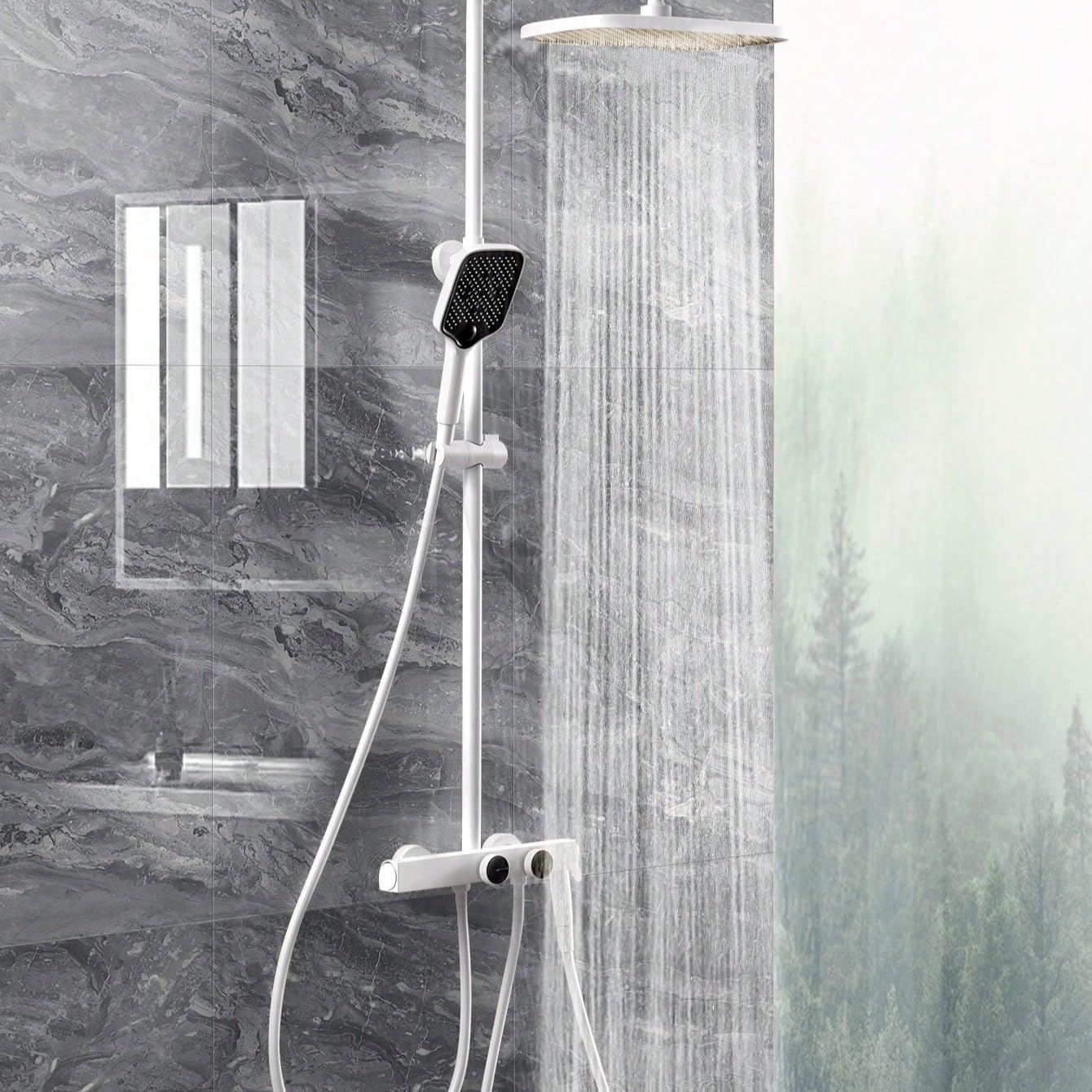 10pcs Marble Peel and Stick Waterproof Wall Panels,Heat-Resistant Backsplash Tile, 23.6"x11.8" PVC Foam Wall Sticker for Kitchen,Living Rooms, Bedrooms TV Walls,Grey (Not Real Tile 19.4Sq. Ft.) - Medaid International