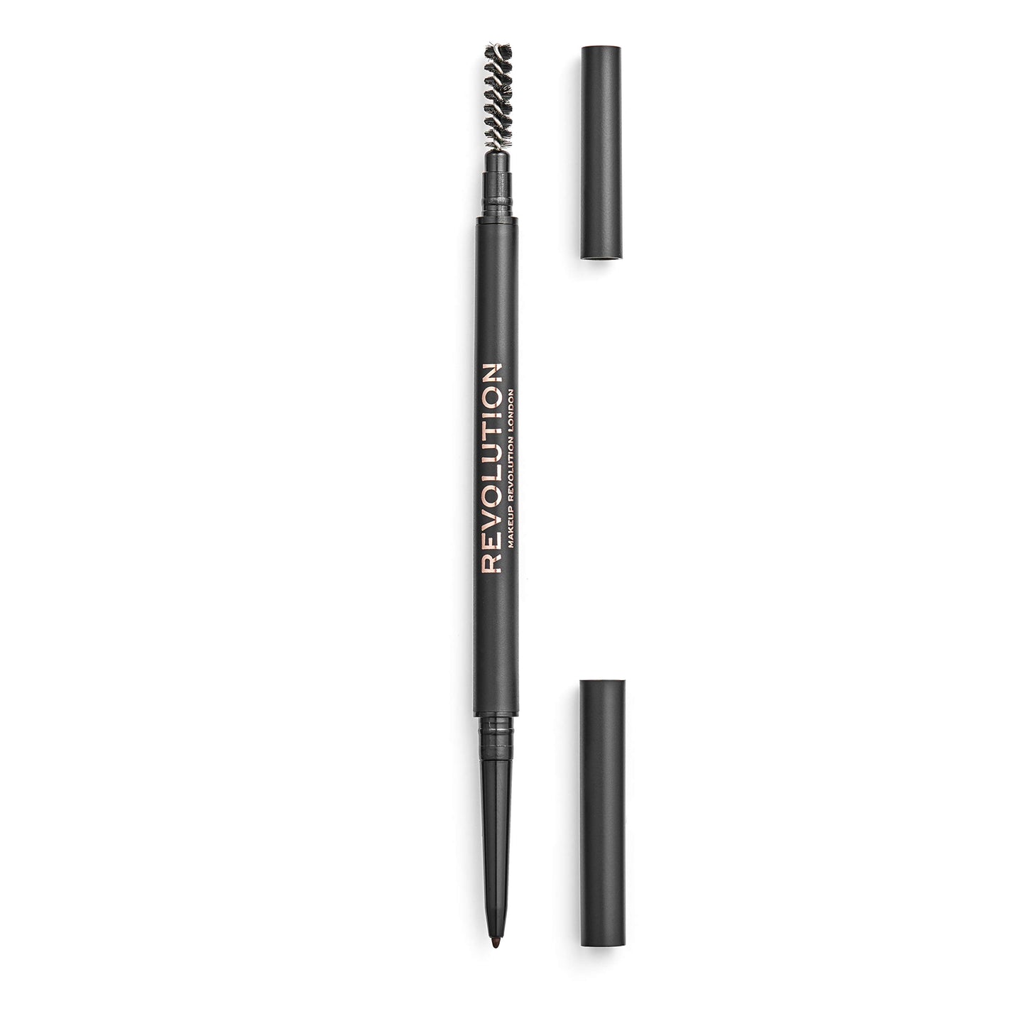 Revolution, Precise Brow Pencil, Double Ended, Ultra-Fine Pencil Tool, Includes Spoolie Brush, Medium Brown - Medaid International