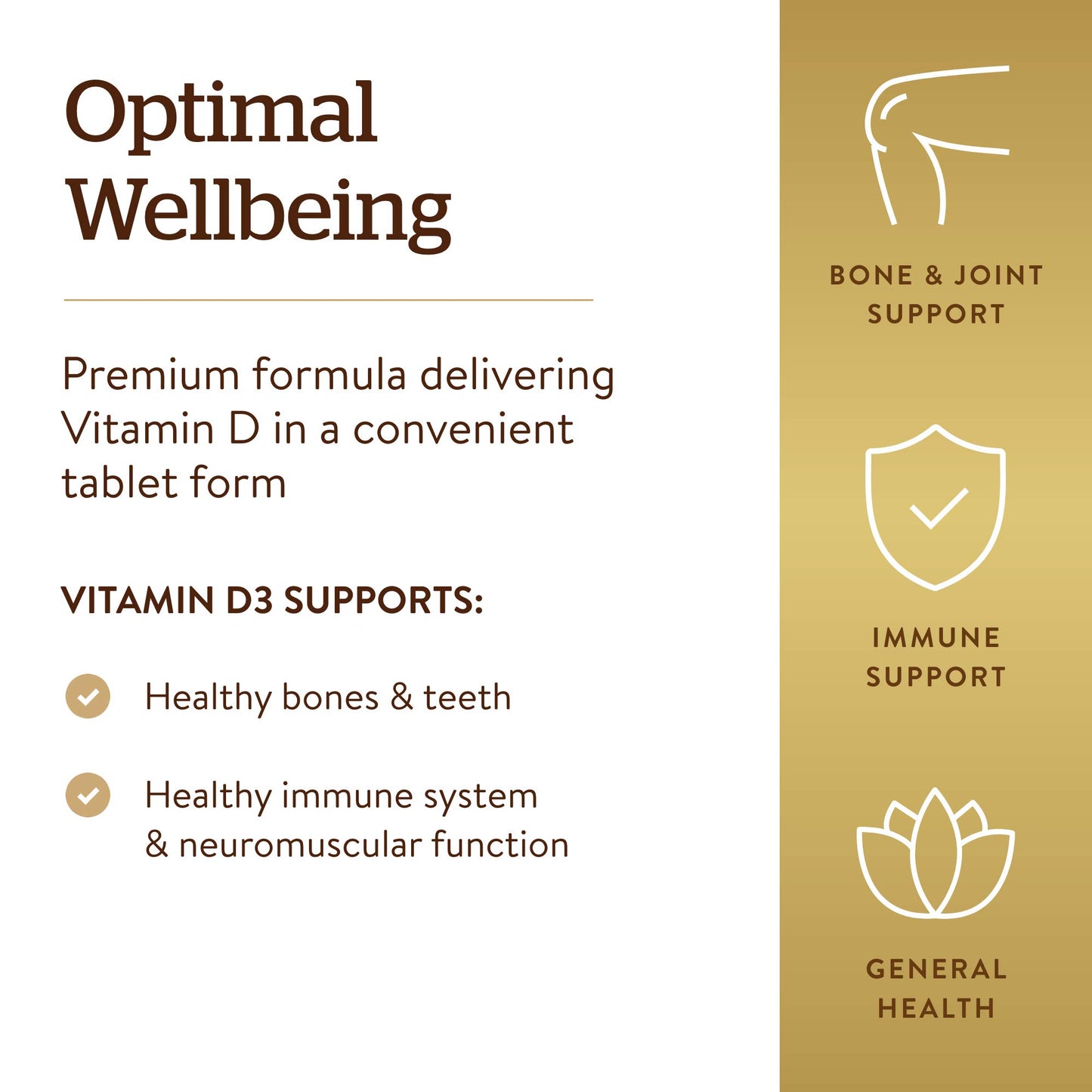 Solgar Vitamin D3 (Cholecalciferol) 25 mcg (1000 IU) – 180 Tablets - Helps Maintain Healthy Bones & Teeth - Immune System Support - Non-GMO, Gluten Free, Dairy Free, Kosher - 180 Servings - Medaid International