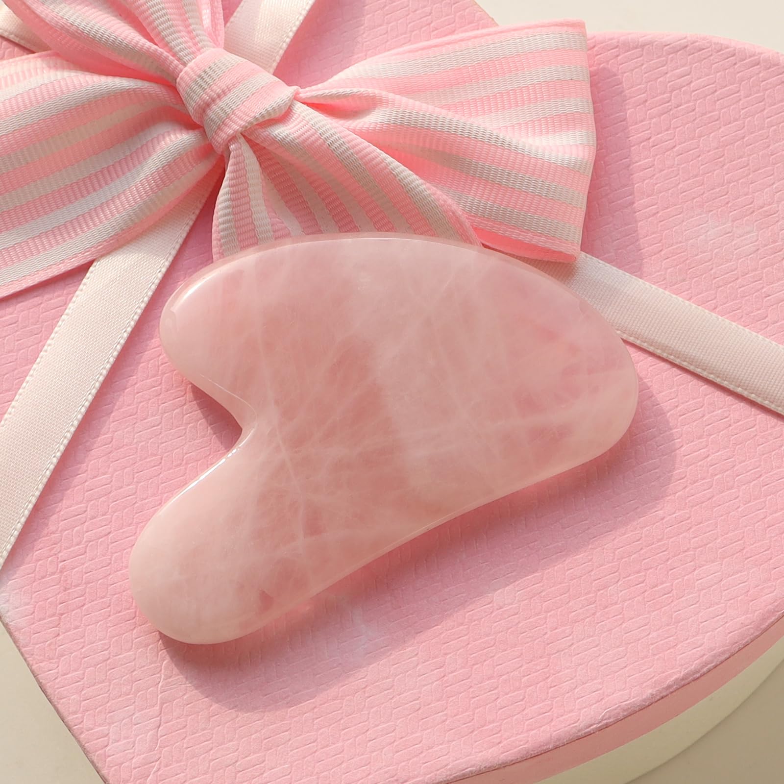 Face Roller & Gua Sha Facial Massage Tools for Skin Care, Puffiness Relief Redness Reducing Skin Care Routine, Self Care for Men Women - Pink - Medaid International