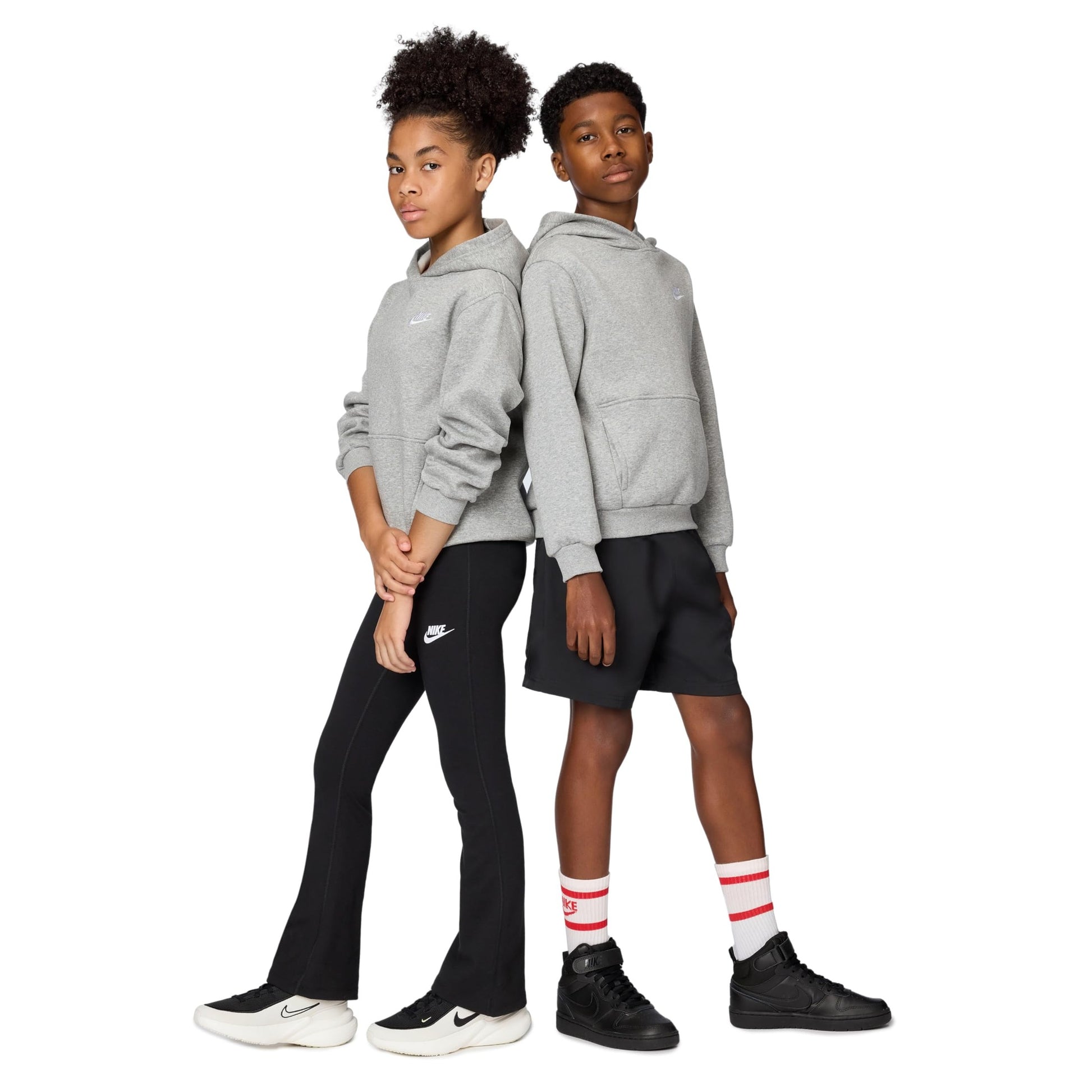Nike Kids' Big Sportswear Club, Dark Grey Heather/White - Medaid International
