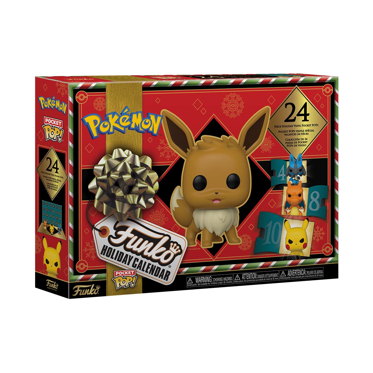 Funko Pop! Advent Calendar: Pokemon - 24 Days of Surprises - Collectible Vinyl Mini Figures - Mystery Box - Gift Idea - Holiday Present for Girls, Boys & Kids - Christmas Countdown - Medaid International