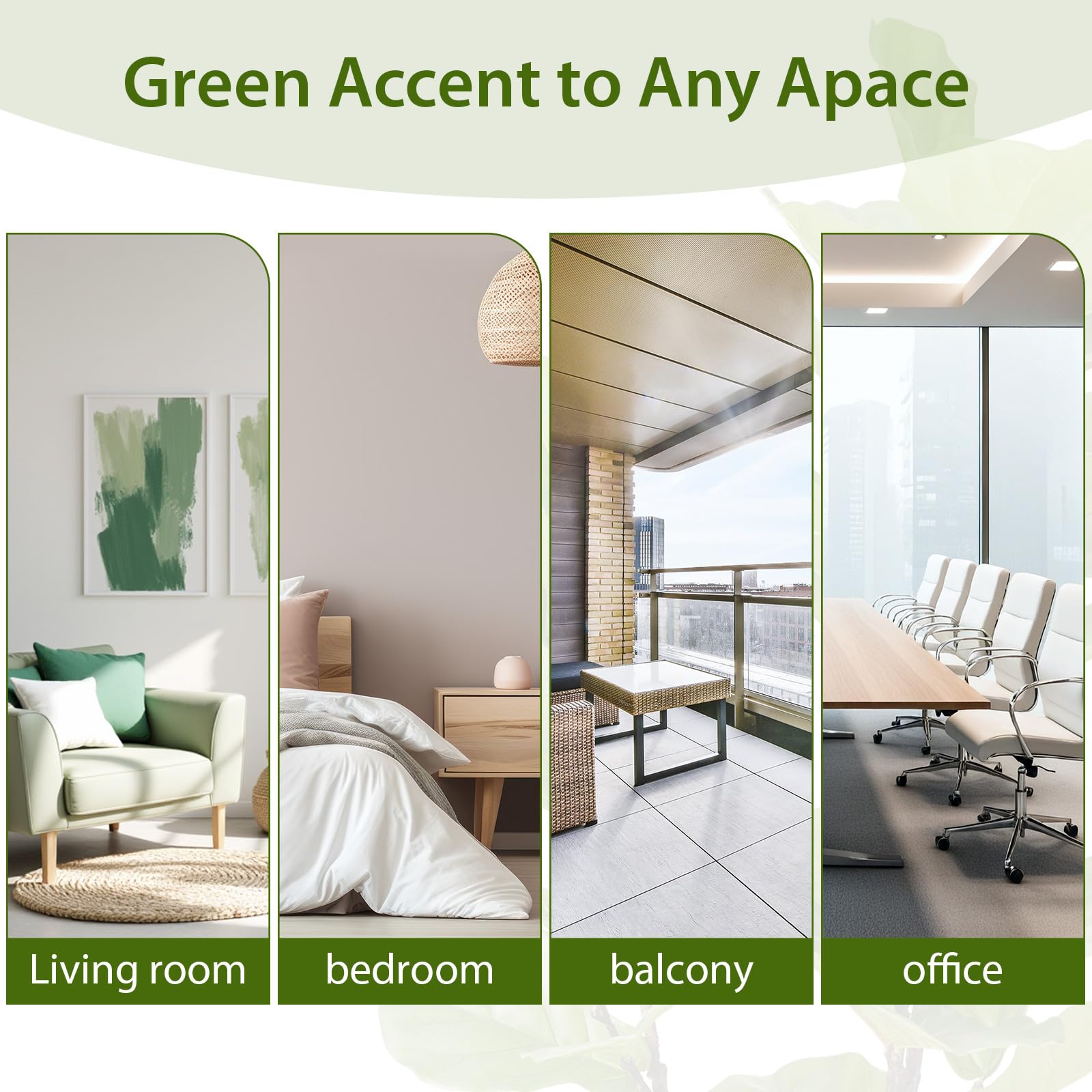 Artificial Fiddle Leaf Fig Tree, 6FT Faux Ficus Lyrata Plant with Realistic Leaves, Lifelike Home Decor Faux Tree in Stylish Pot for Indoor, Office, Living Room Decor (6ft) - Medaid International