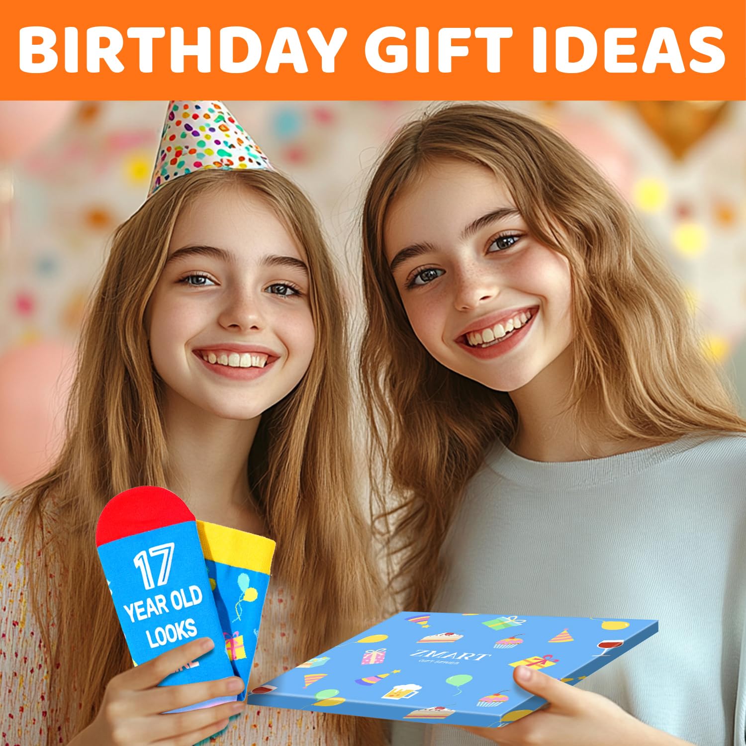 Zmart 17th Birthday Gifts Ideas Socks - Gifts for 17 Year Old Boy, 17 Year Old Boy Girl Birthday Gift Ideas - Medaid International