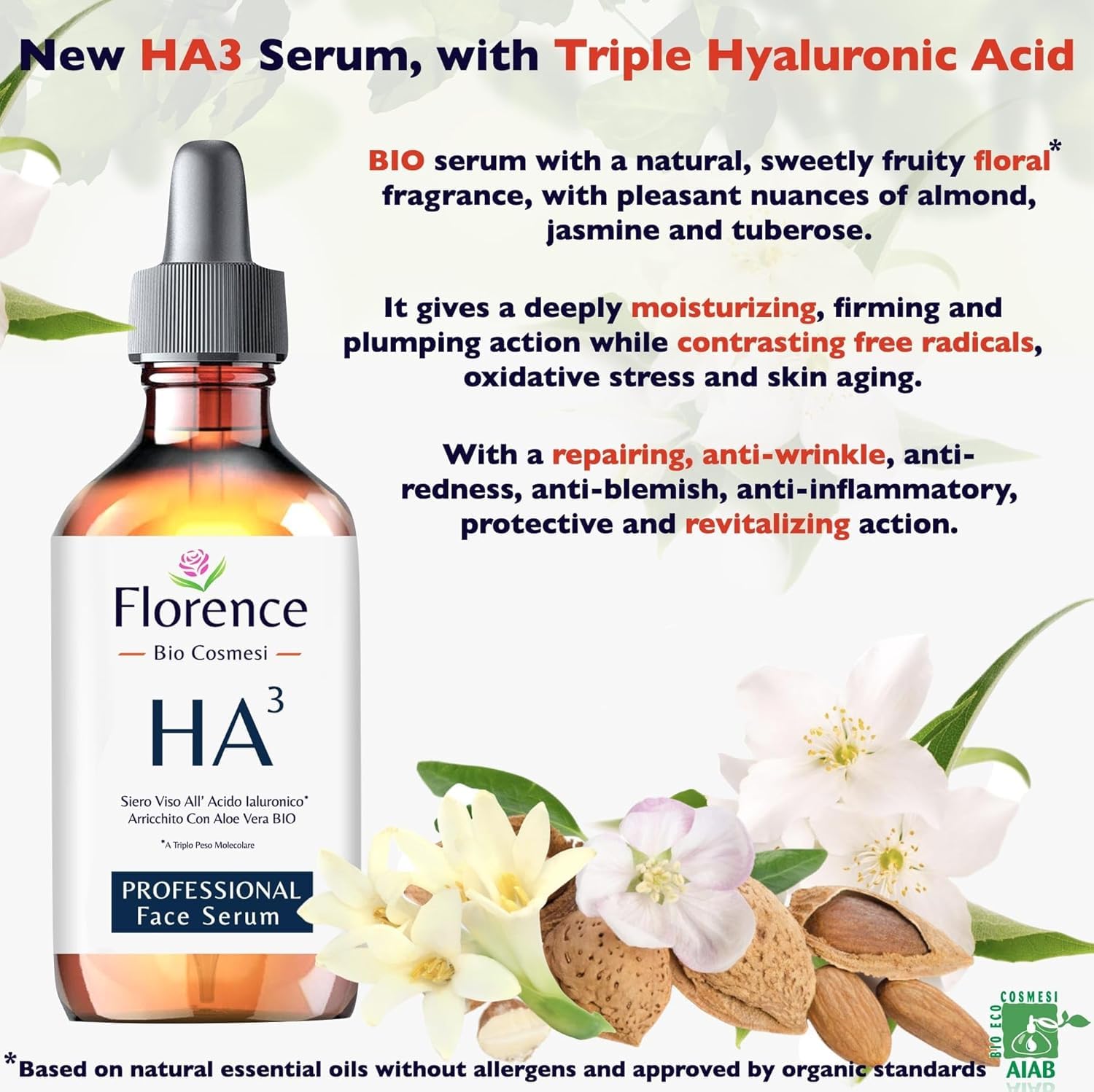 Hyaluronic Acid Serum for Face – 100% Pure with Niacinamide. Anti-Aging, Hydrating Facial Serum for Plumper, Smoother Skin – Clarifying, Plumping, Ideal for Blemish-Prone Skin and a Radiant Complexion - Medaid International