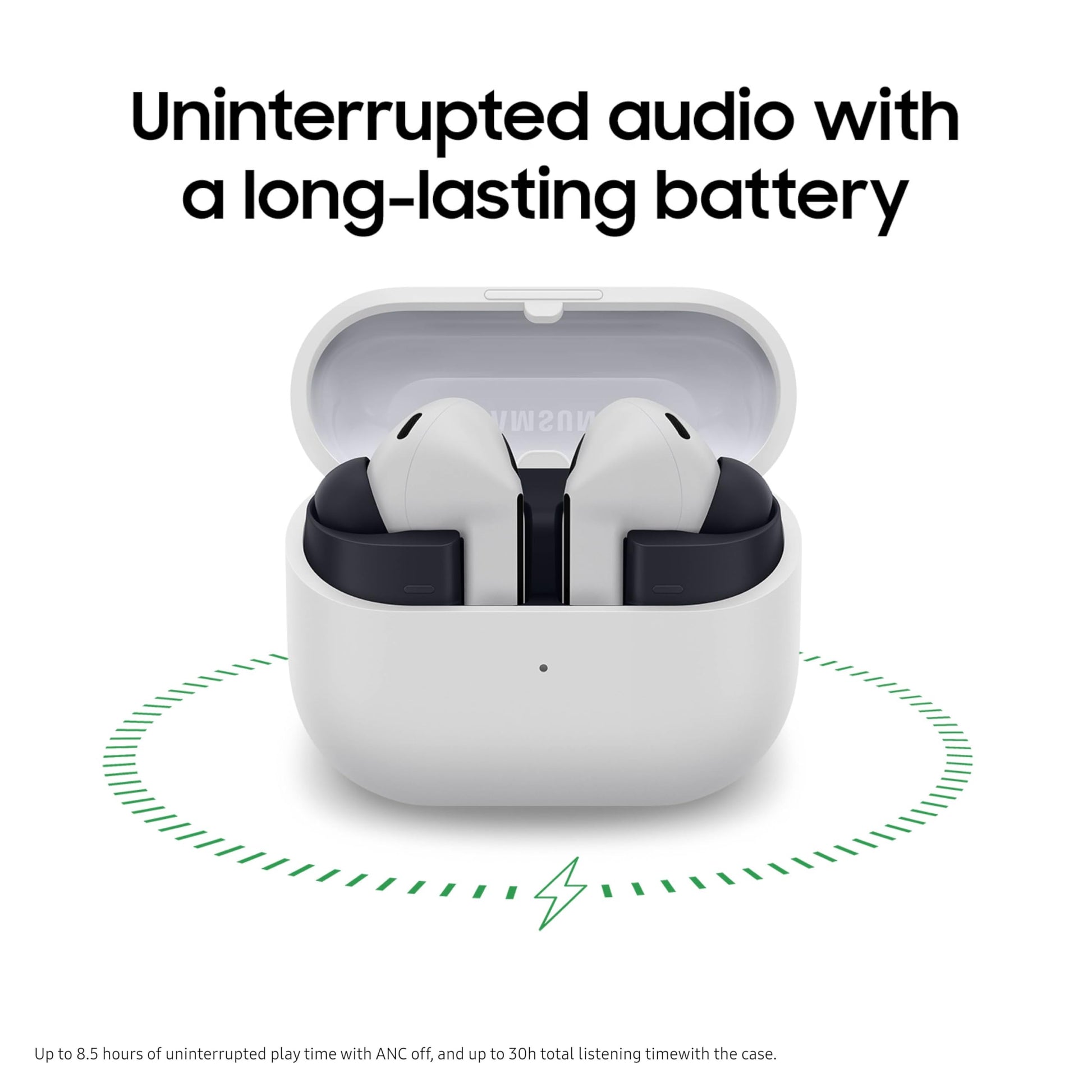 SAMSUNG Galaxy Buds 3 FE (2025) + Galaxy SmartTag2, True Wireless Bluetooth Earbuds, Active Noise Cancellation, Powerful Sound, Clear Calls, Long Lasting Battery, Black [US Version, 2 Year Warranty] - Medaid International