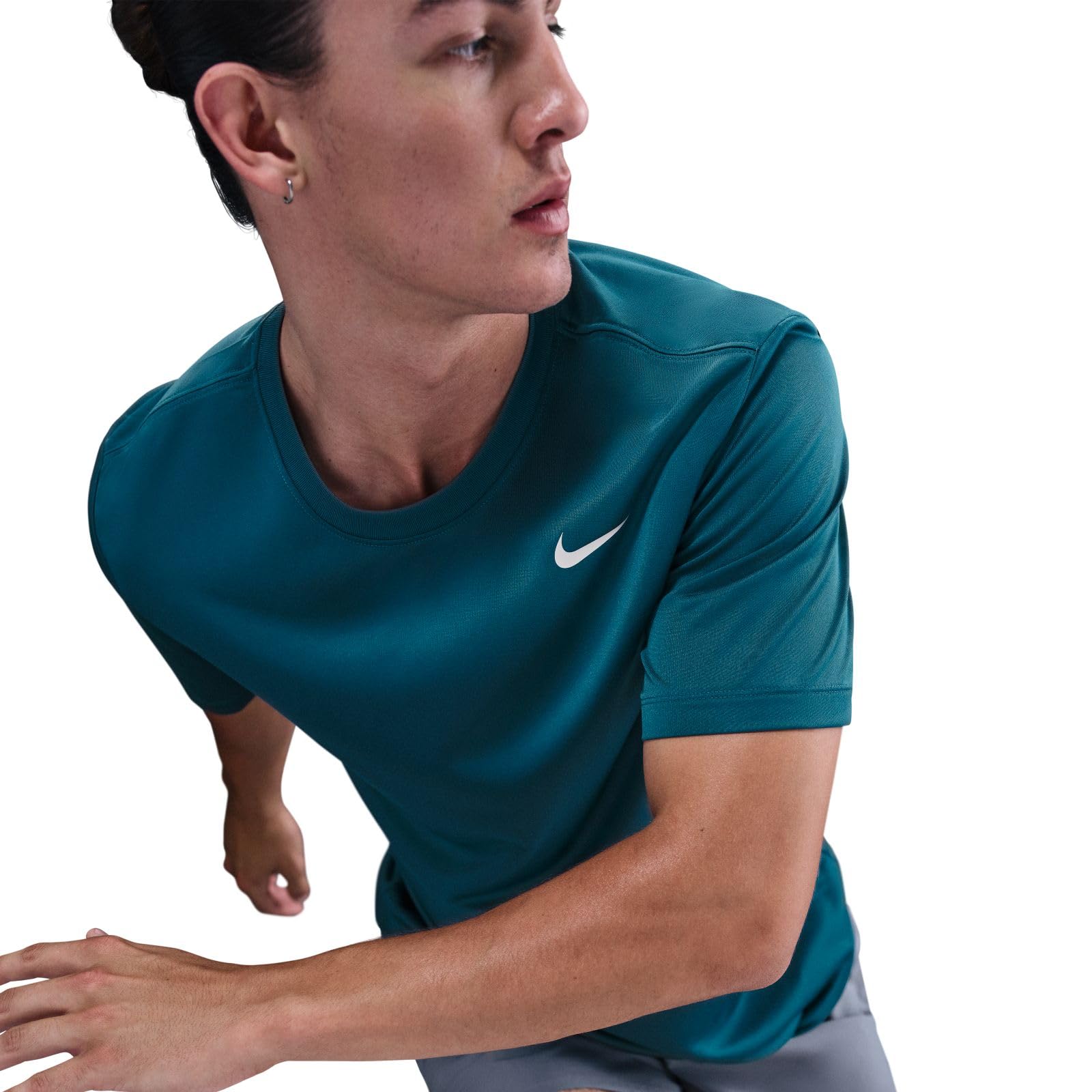 Nike Men's Dri-Fit Legend Fitness T-Shirt, Blue Force/Matte Silver, Large - Medaid International