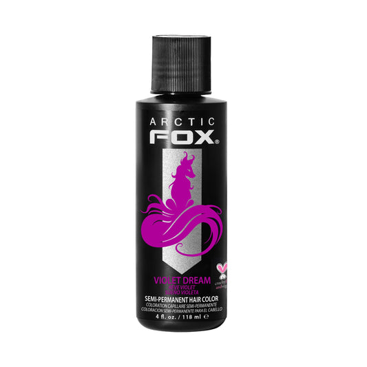 ARCTIC FOX Vegan and Cruelty-Free Semi-Permanent Hair Color Dye (4 Fl Oz, VIOLET DREAM) - Medaid International