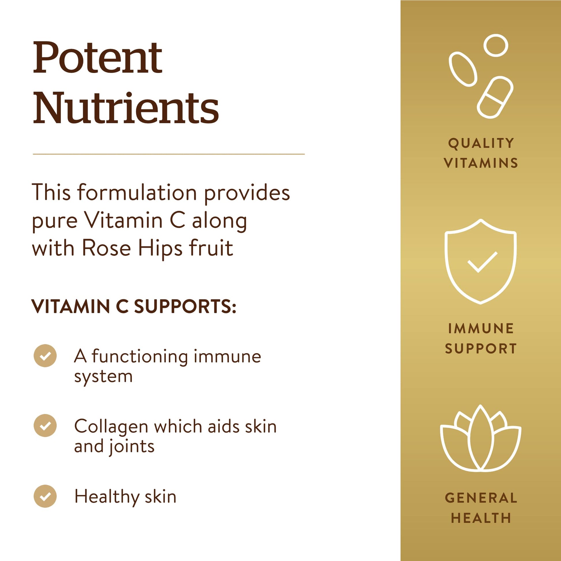 Solgar Vitamin C 1000 mg with Rose Hips, 250 Tablets - Antioxidant & Immune Support - Overall Health - Supports Healthy Skin & Joints - Non GMO, Vegan, Gluten Free, Dairy Free, Kosher - 250 Servings - Medaid International