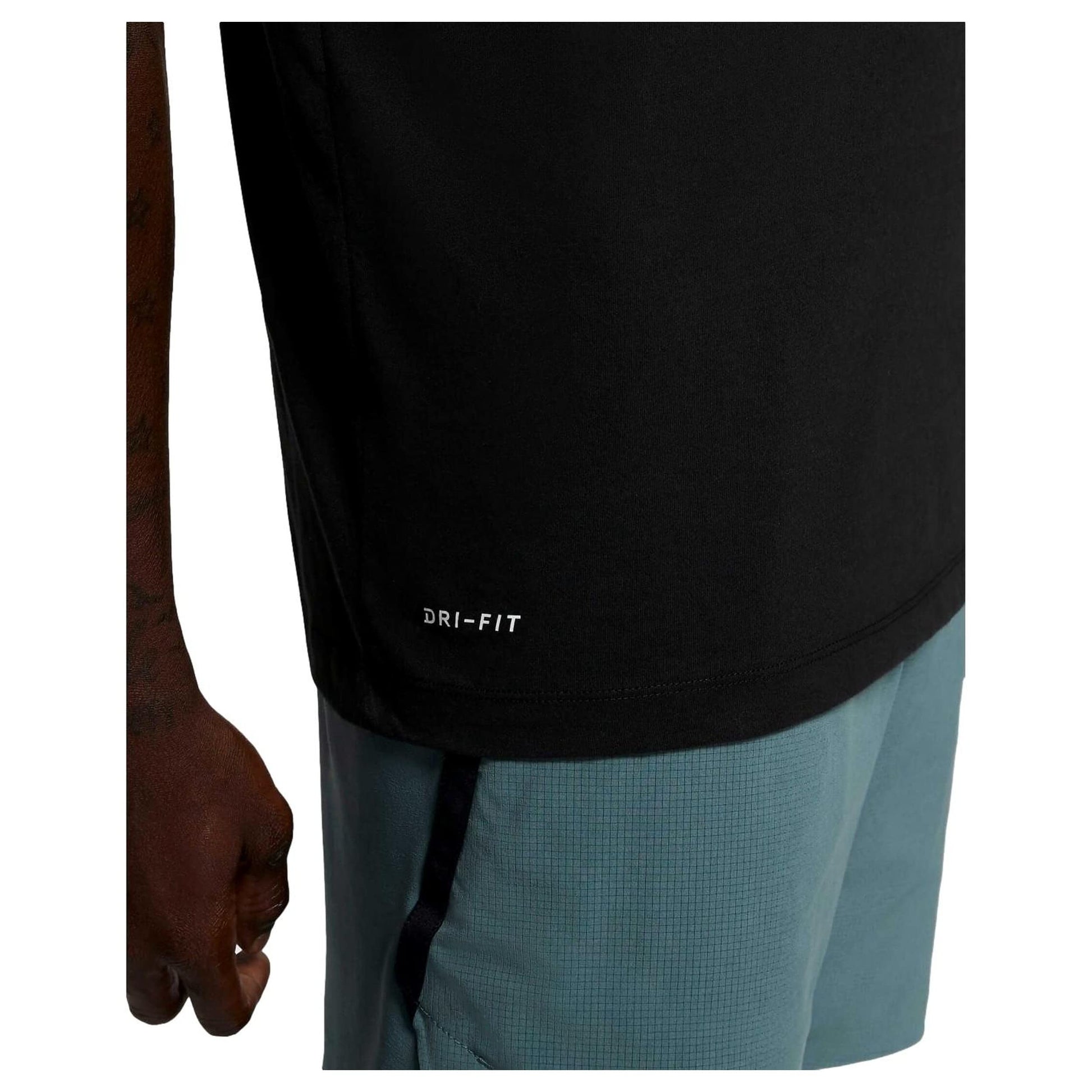 Nike Men's Dri Fitness T-Shirt, Black/White - Medaid International