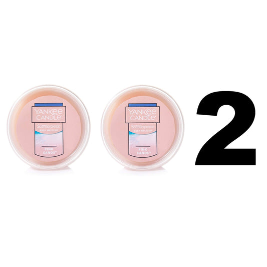 Yankee Candle 2 Units of Pink Sands Scenterpiece Easy Meltcup Wax Melt Cup (NET WT 2.2 OZ | 61g Each) - Medaid International
