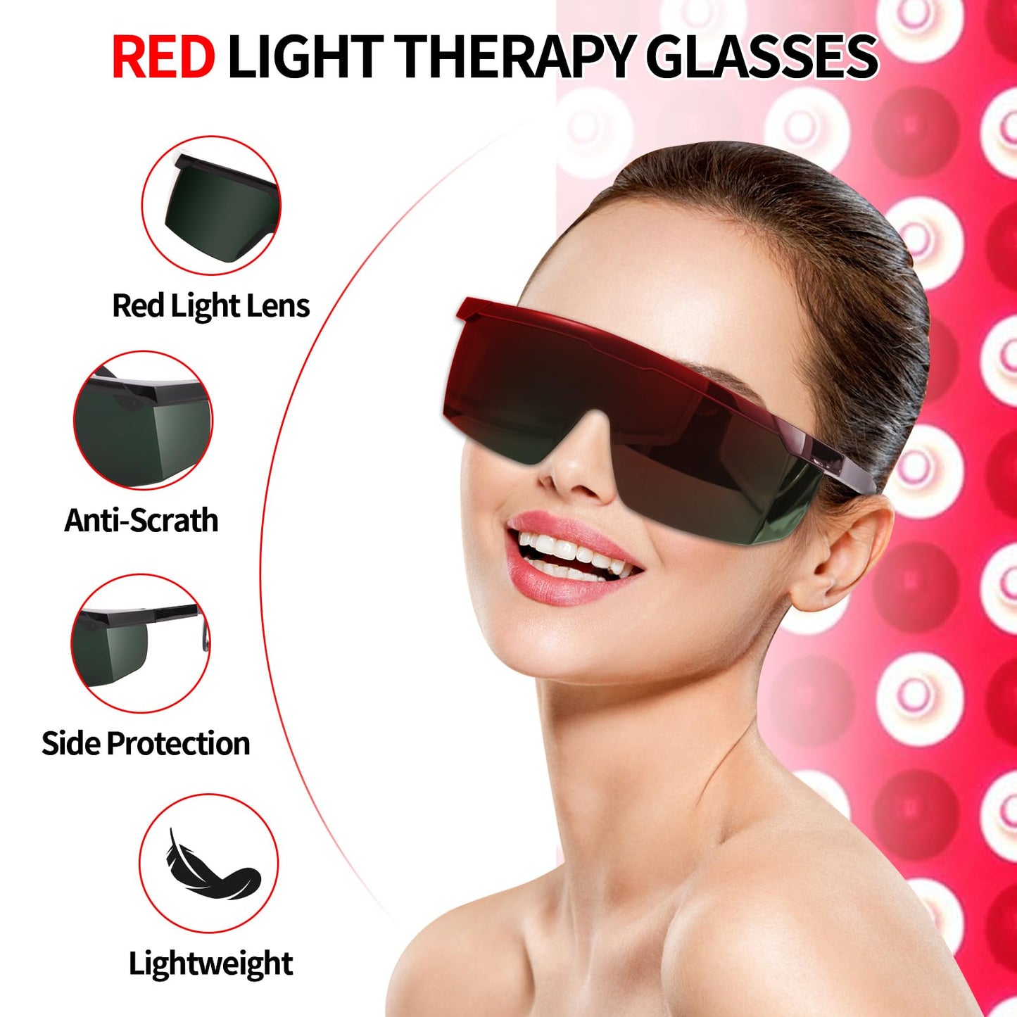 FreeMascot IPL 200nm-2000nm Laser Safety Glasses for Laser Hair Removal Treatment and Laser Cosmetology Operator Eye Protection with Case (Green) - Medaid International