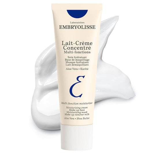 Embryolisse Lait-Crème Concentré, Multifunction Daily Face Moisturizer and Makeup Primer, Suitable for All Skin Types. French Face Cream With Shea Butter & Aloe Vera. Travel Size - Medaid International