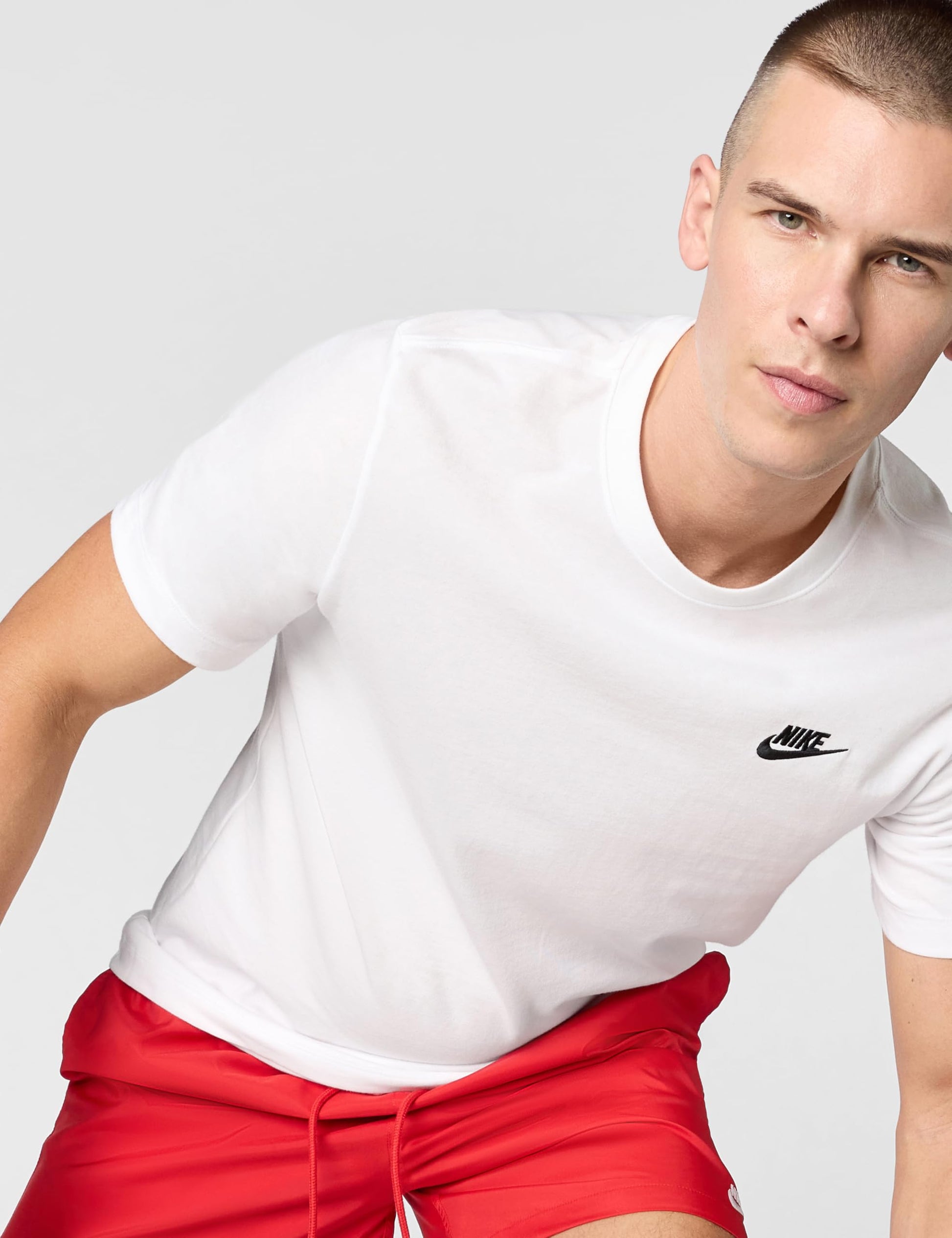 Nike Men's Sportswear Club T-Shirt, White/Black, XL Tall - Medaid International