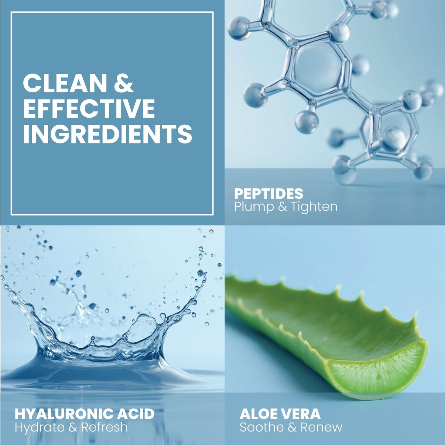 Collagen Peptide Serum for Face – Anti Aging Facial Treatment with Peptides & Hyaluronic Acid – Gentle Formula for Sensitive Skin, Microneedling Pen, Derma Roller, Skin Firming & Hydrating (2 Oz) - Medaid International